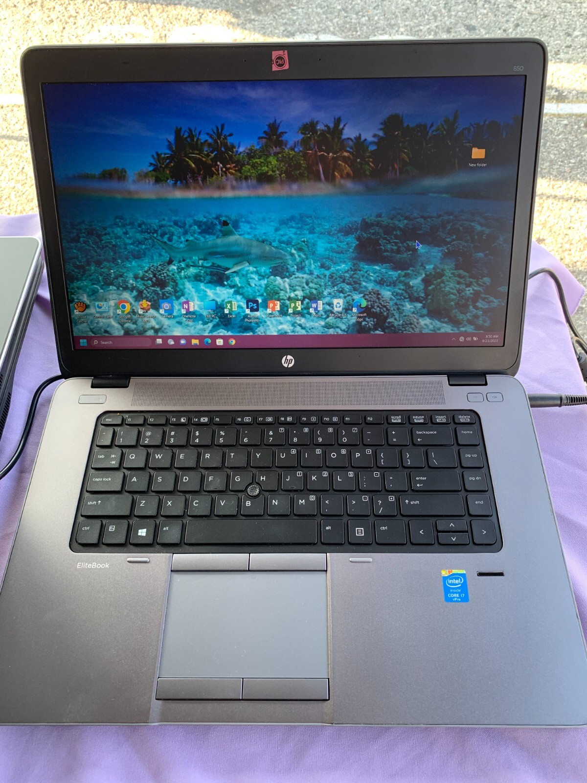 HP ELIBOOK model # 850-G1 i7…i7…i7…. 128 gb ( solid state hard drive )