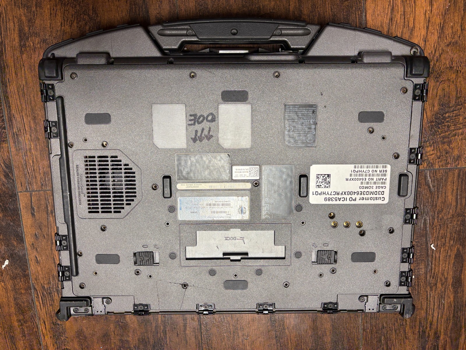 Dell Latitude E6400 XFR 55T7XL1 P02G Ballistic Armor Laptop No HDD