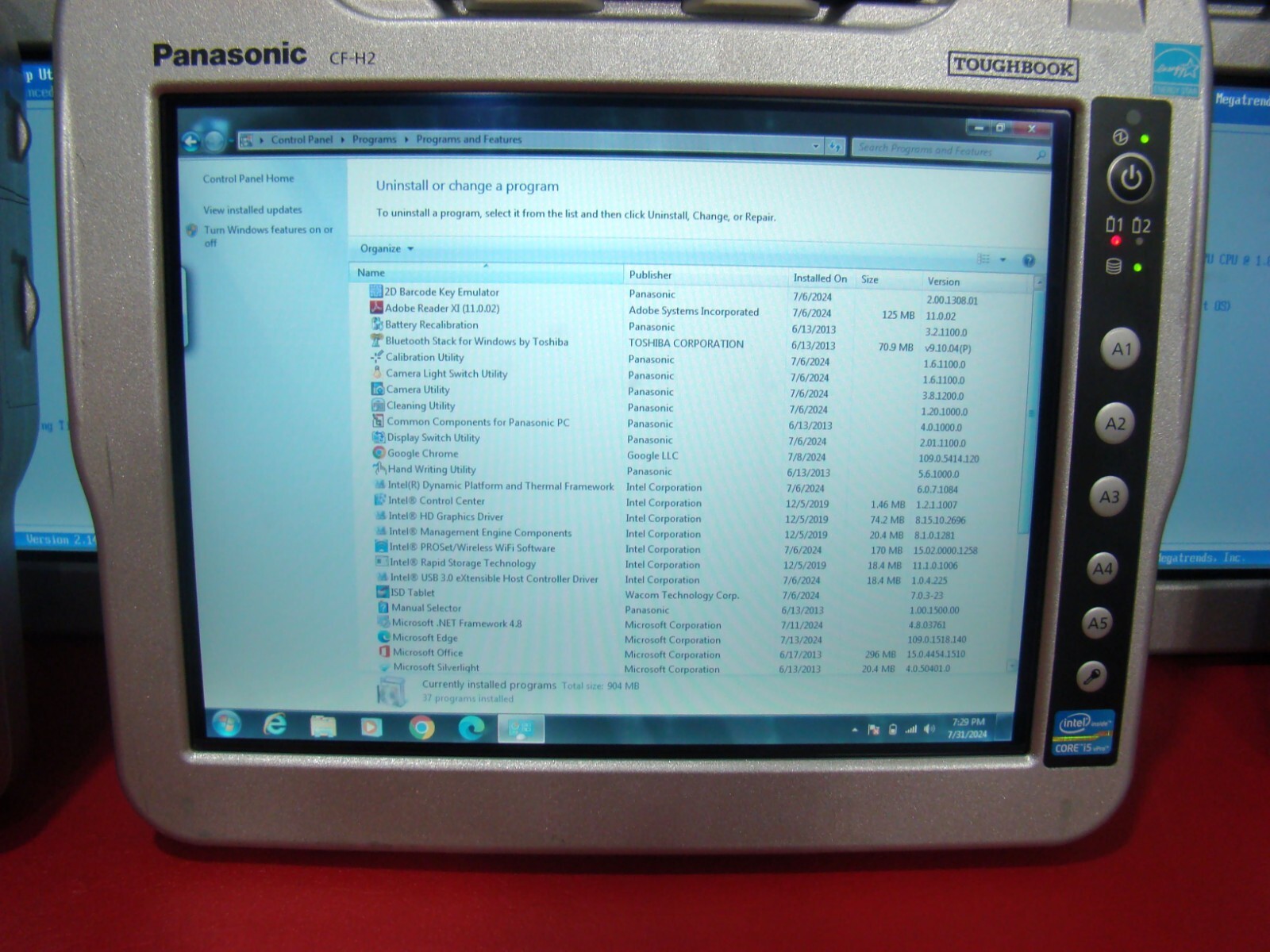 Panasonic CF-H2 i5 1.80GHz Win7 Touchscreen WIFI BlueTooth CF-H2FRJHK1M Tablet