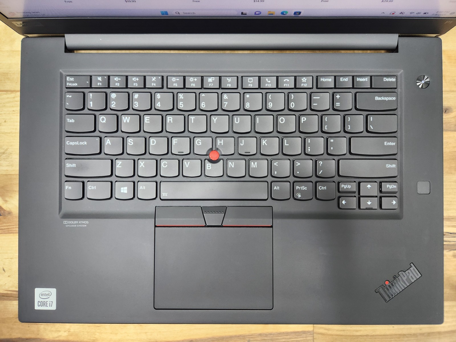 Lenovo ThinkPad P1 Gen 3 15.6″ FHD i7-10750H 2.6GHz 32GB 512GB SSD Quadro T1000~