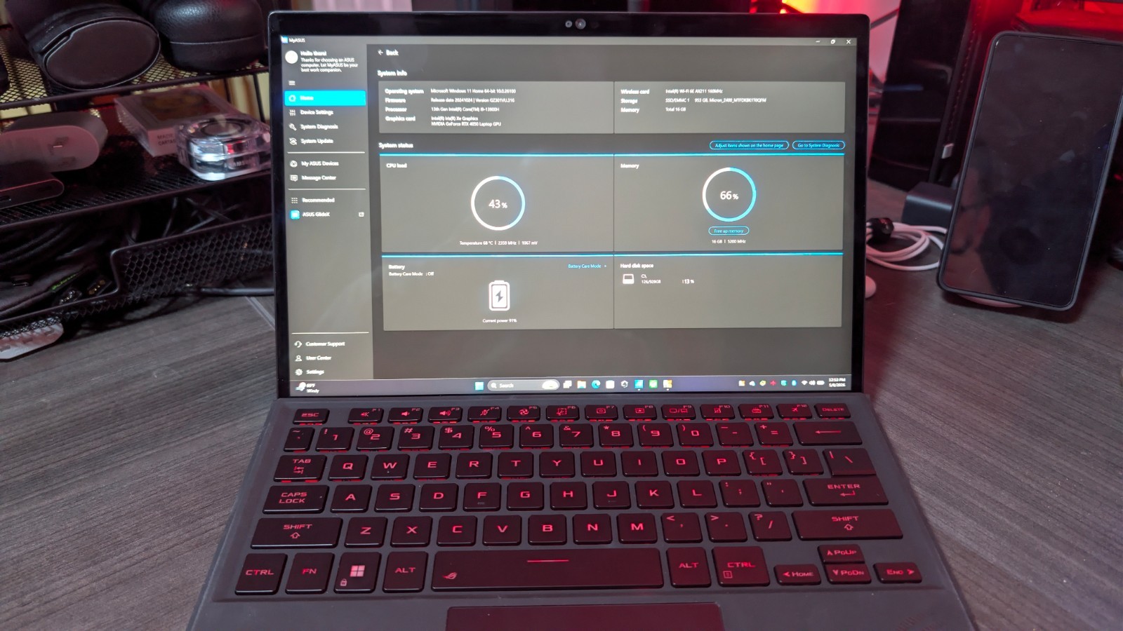 Asus ROG Flow Z13 (2023) 13.4″ Touchscreen 1TB SSD 16GB RAM I9-13900H Nvidia RTX