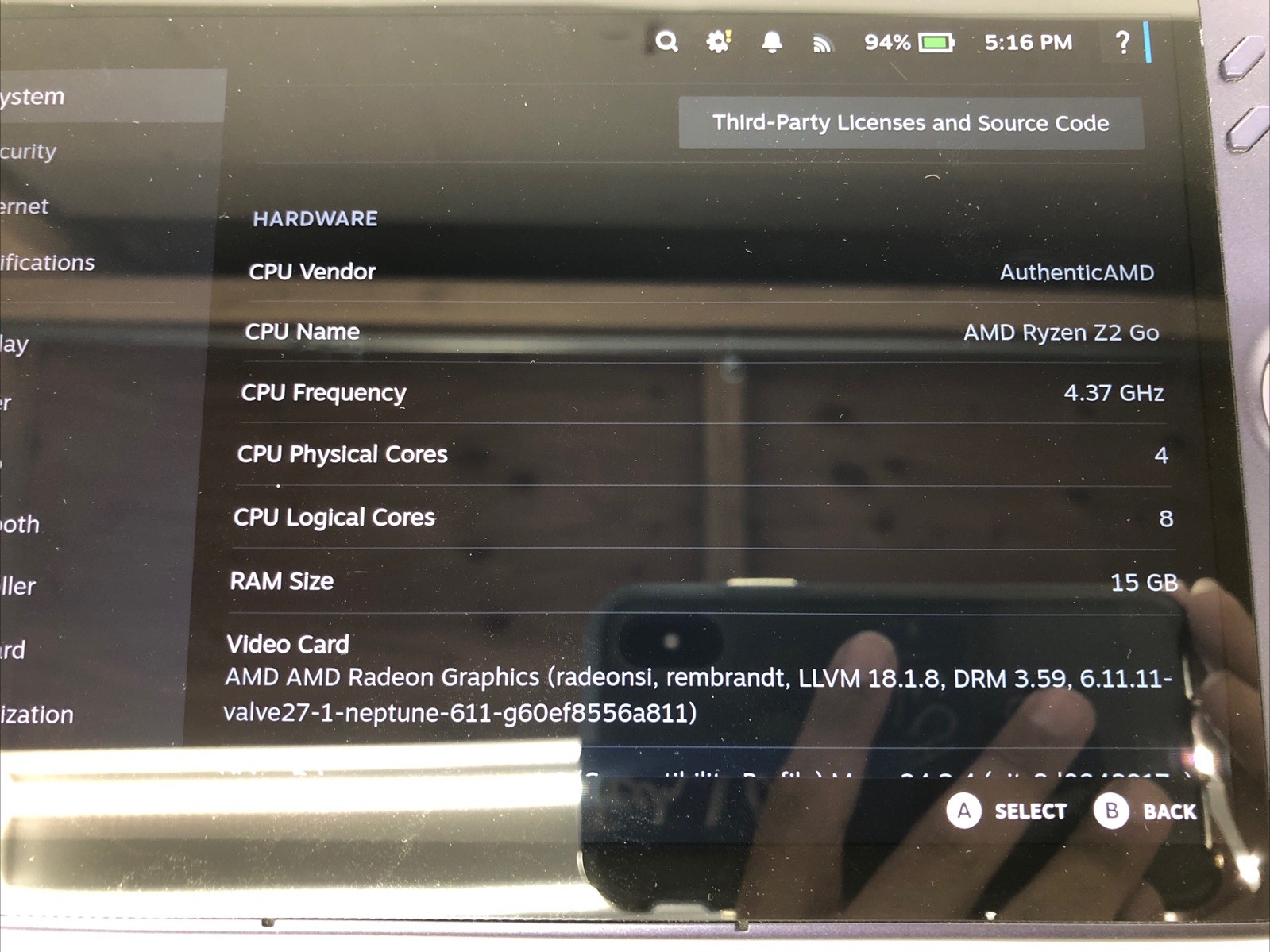 Lenovo Legion Go S (AMD Ryder Z2 GO) 16GB RAM, 512GB SSD, SteamOS