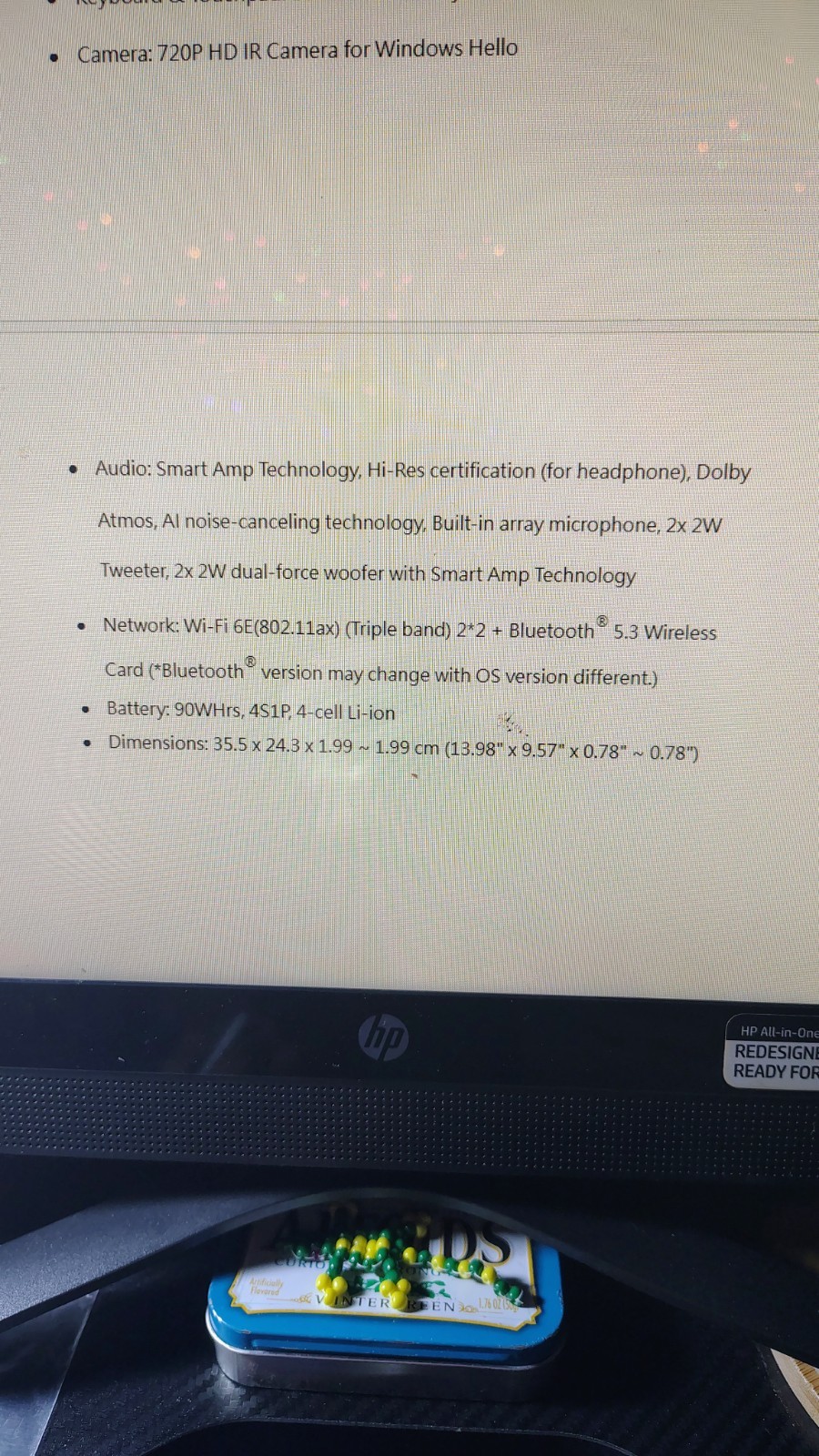ASUS ROG Zephyrus G15 15.6″ Ryzen 9 6900HS RTX 3060 QHD 165Hz