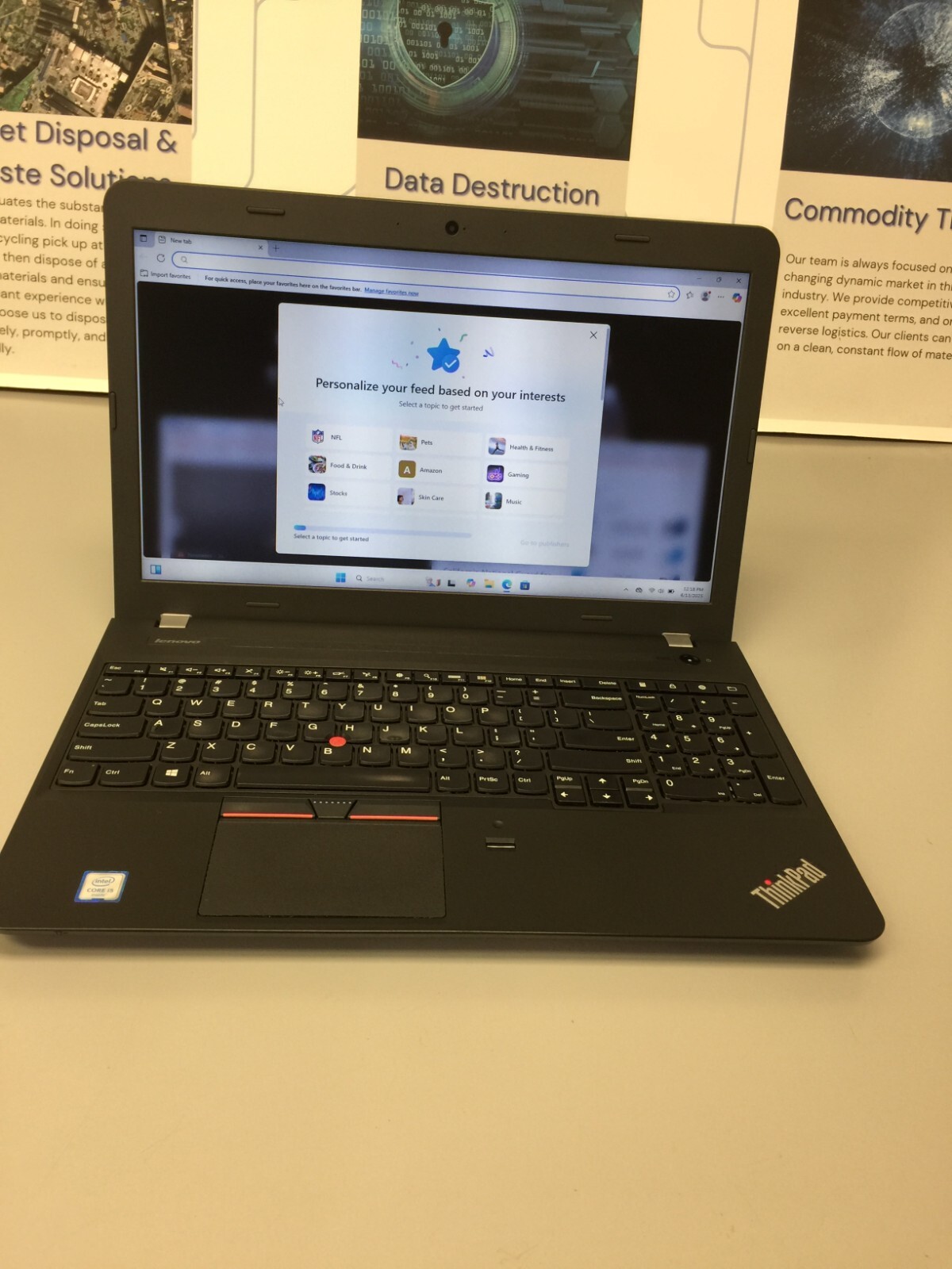 LENOVO THINKPAD E560 Core i5 6th gen 2.30 GHZ 8 GB RAM 240 GB SSD WIN 11 PRO