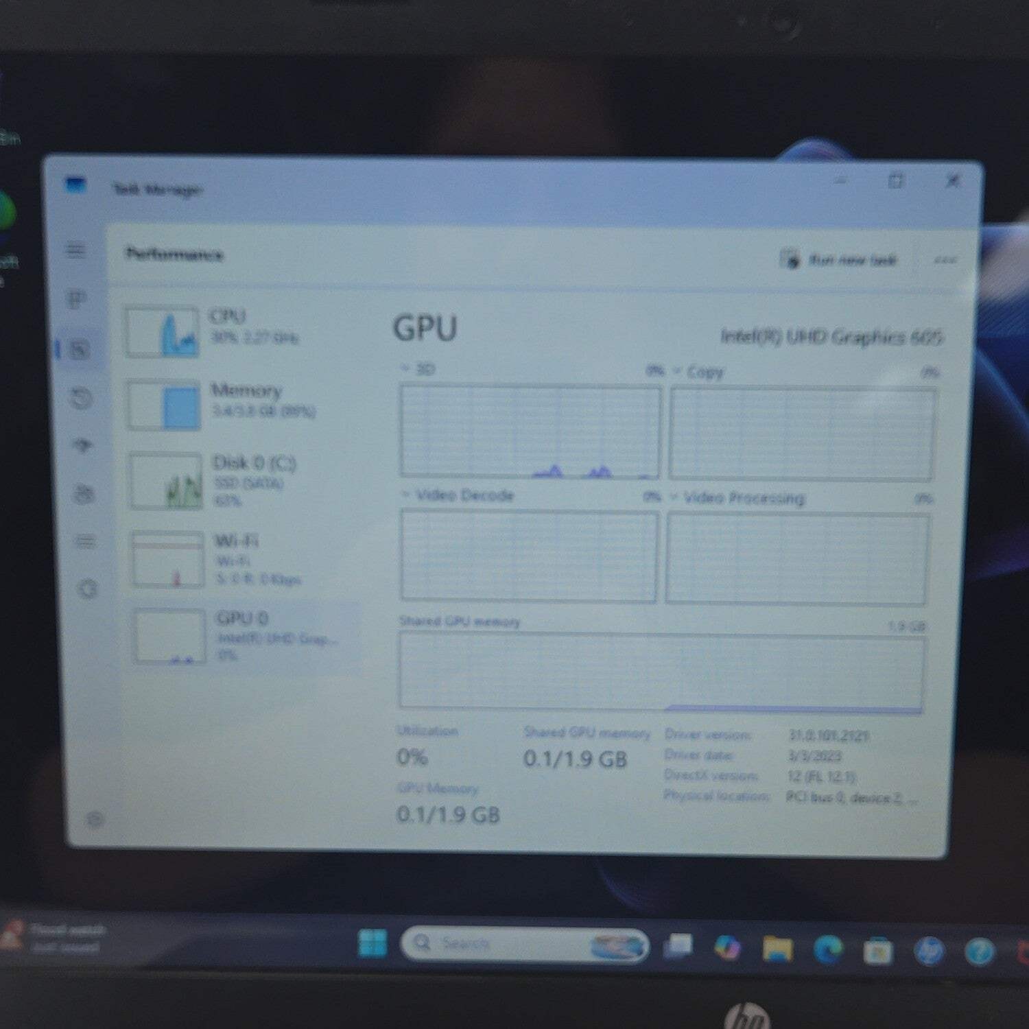 HP Laptop 15-DW0083WM 15.3′ Pentium Silver N5030 1.1GHz 4GB RAM 128GB SSD