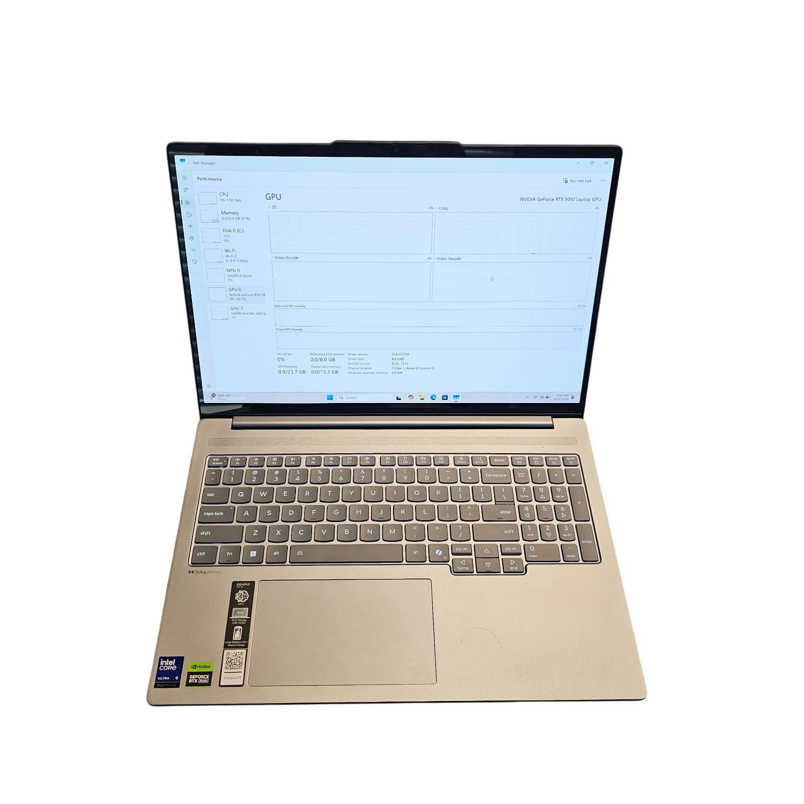 Lenovo Ideapad Pro 5 – OLED – 120hz – 16IAH10 Ultra 9 285H RTX5050 32GB 1TB SSD