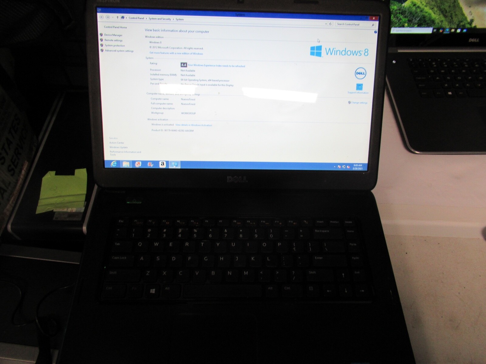 Dell Inspiron 3520 Intel Celeron B820 1.60GHz 4GB Power Adapter 300gb had