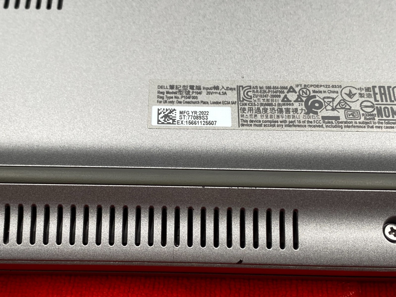 DELL PRECISION 3570 15.6′ i7-1255U 16GB DDR5 RAM 256GB NVMe NVIDIA T550+CHARGER