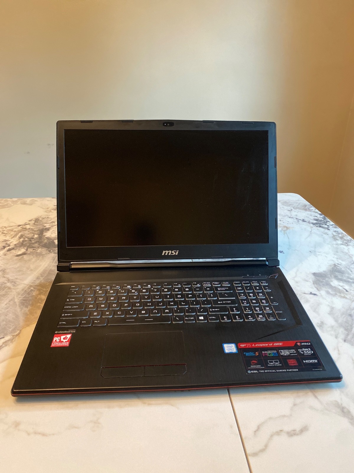 MSI GPU73 Leopard 8RE, Intel Core i7, NVIDIA GTX 1060