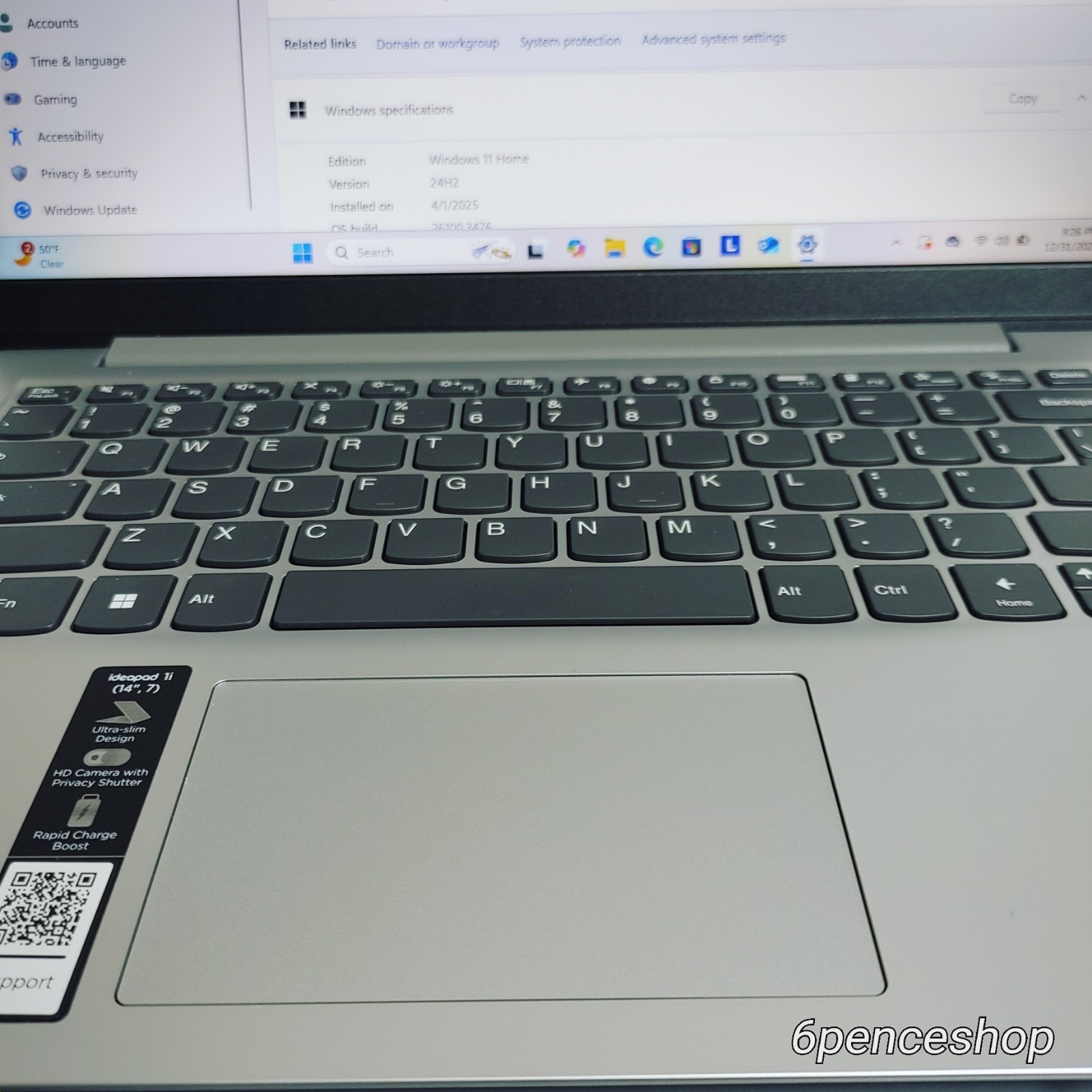 Lenovo IdeaPad 1 14IJL7 14″ Laptop Intel Pentium-Silver N6000 4GB 128GB W11H