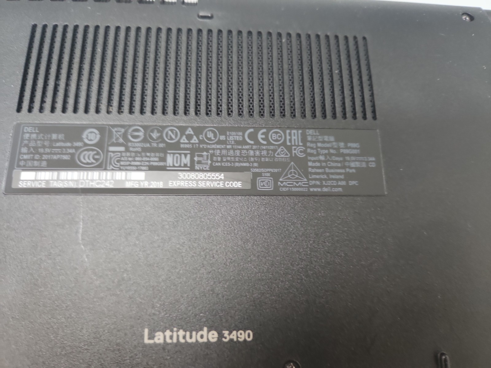 Dell Latitude 3490 15.6″ Laptop /Intel i5-7200U/16GB RAM/500GB SSD /Win 11 Pro