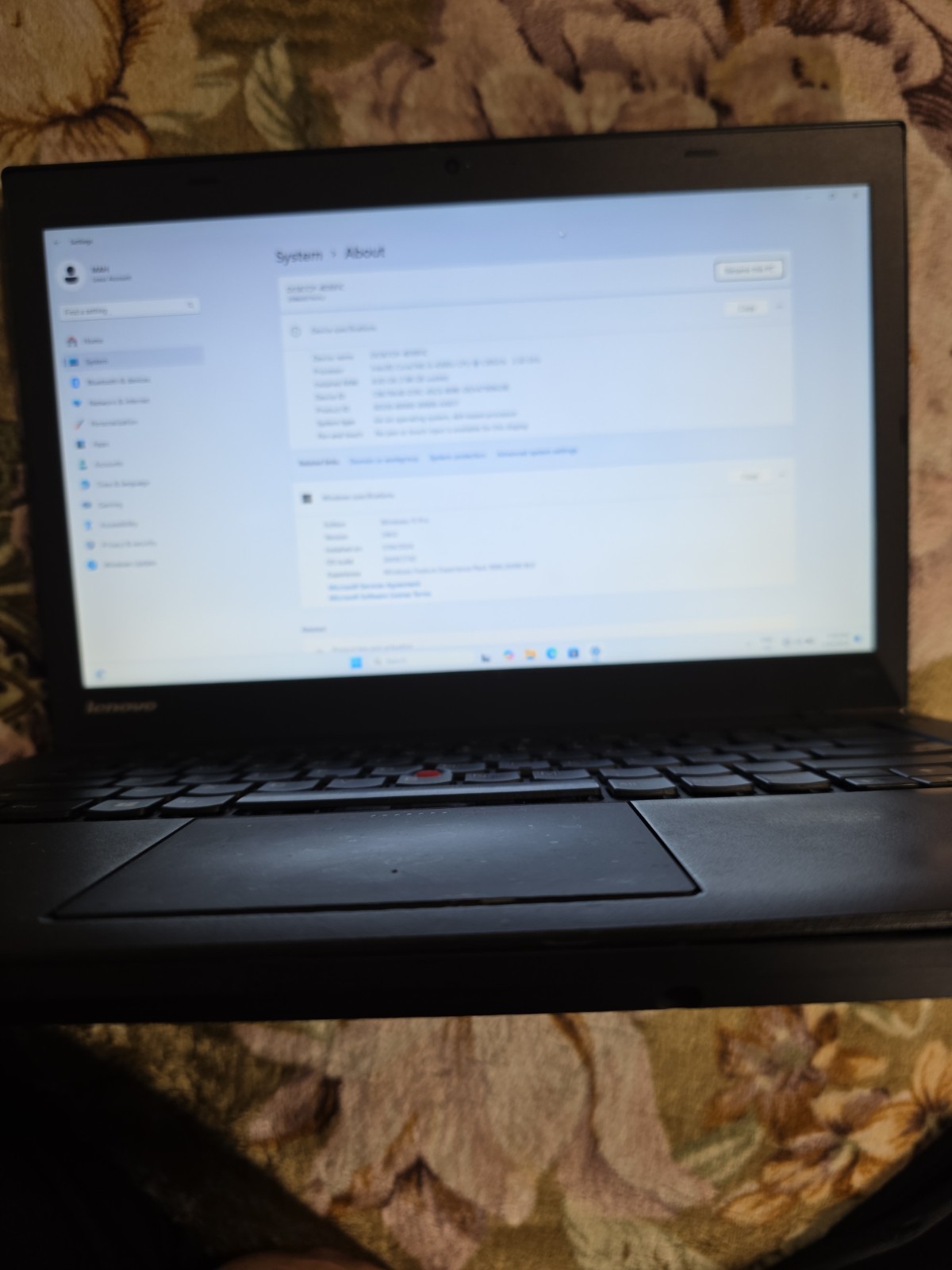 LENOVO THINKPAD T440 | INTEL CORE i5 4TH GEN | 8GB RAM | 500GB HDD | WINDOWS 11
