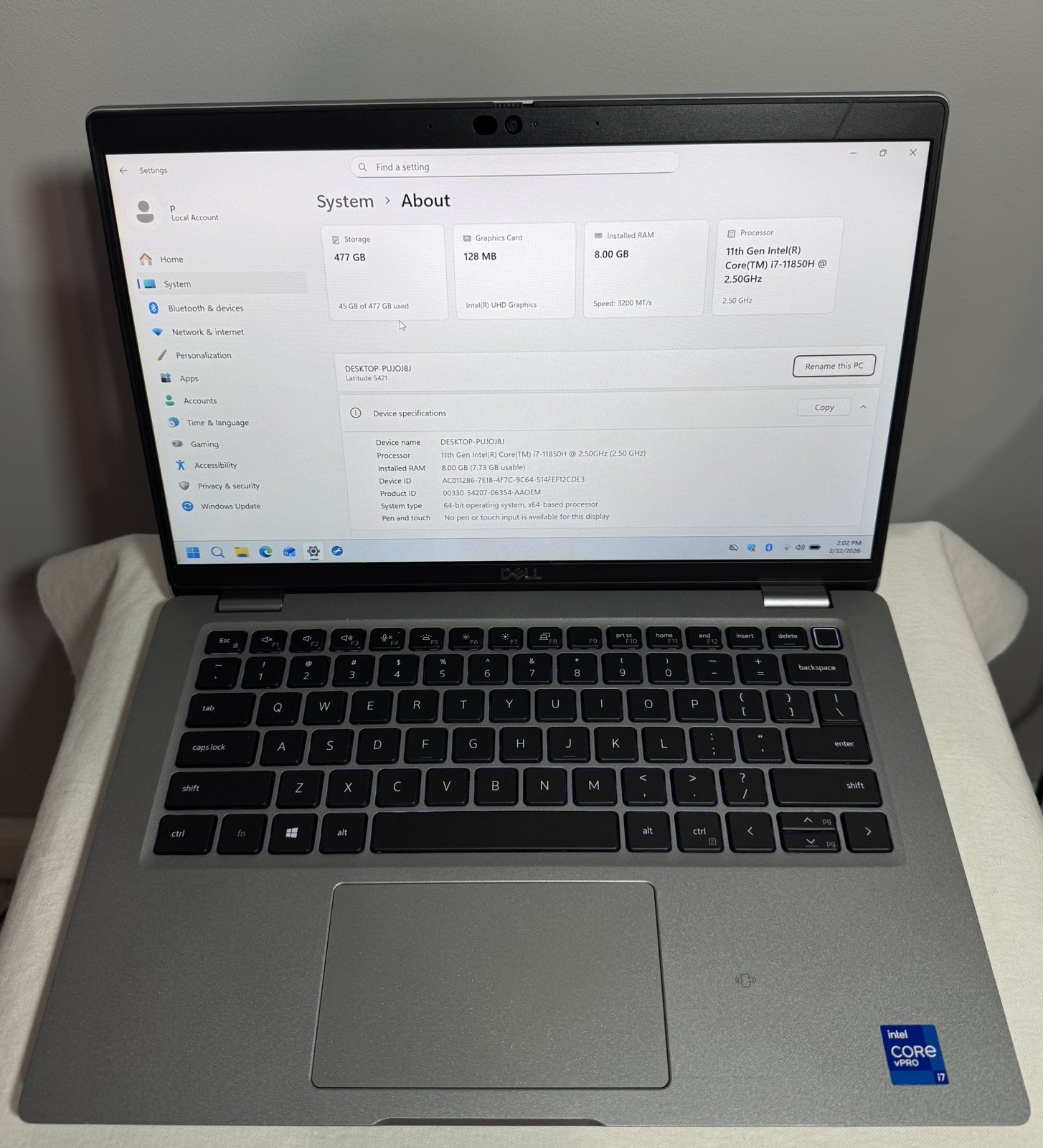LOT OF 2 Dell Latitude 5421 i7 8/16GB RAM 256/512GB SSD | Bad Batteries | READ