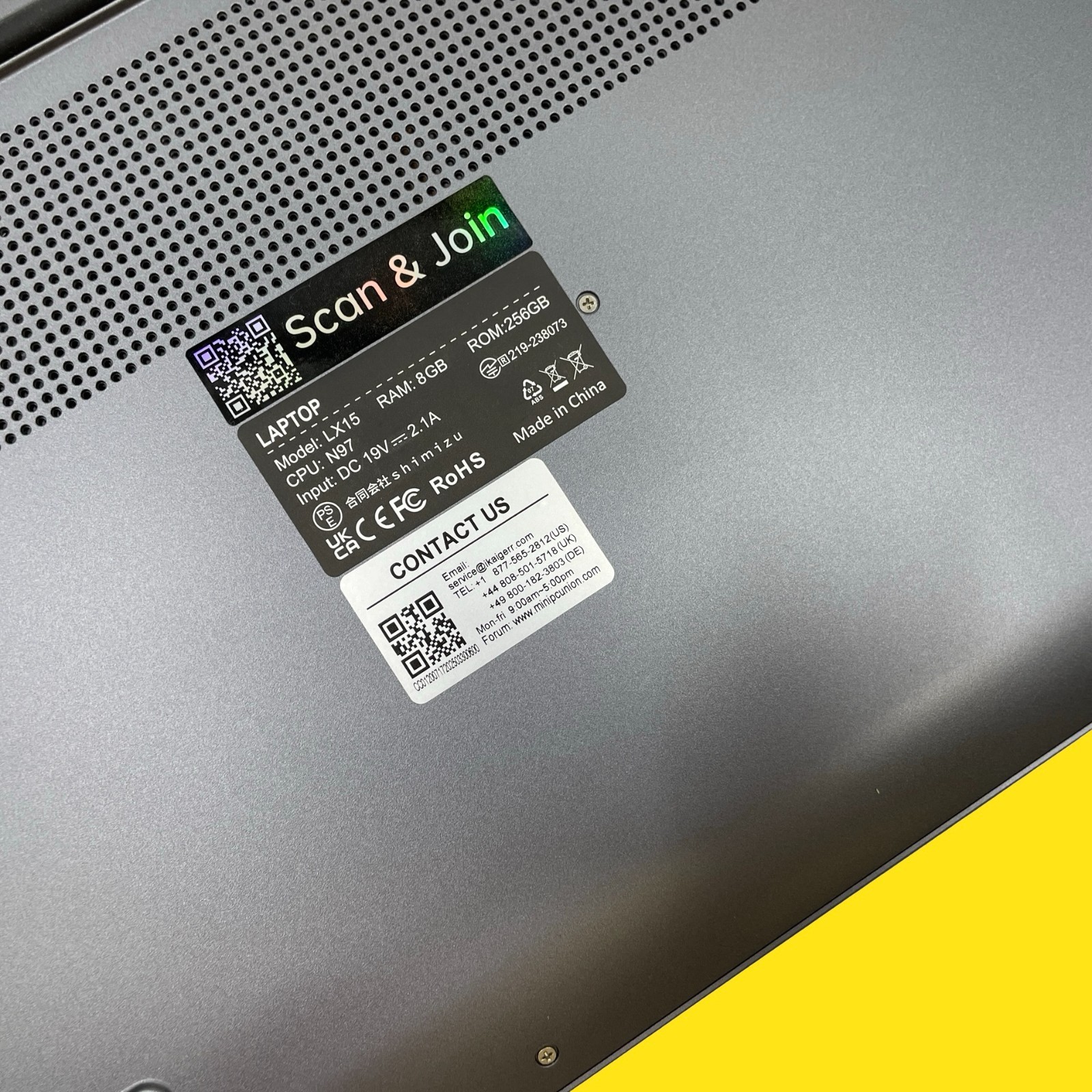 FOR PARTS ACEMAGIC LX15 15.6″ FHD IPS Laptop Intel N97 8GB 256GB #5203 z58b2