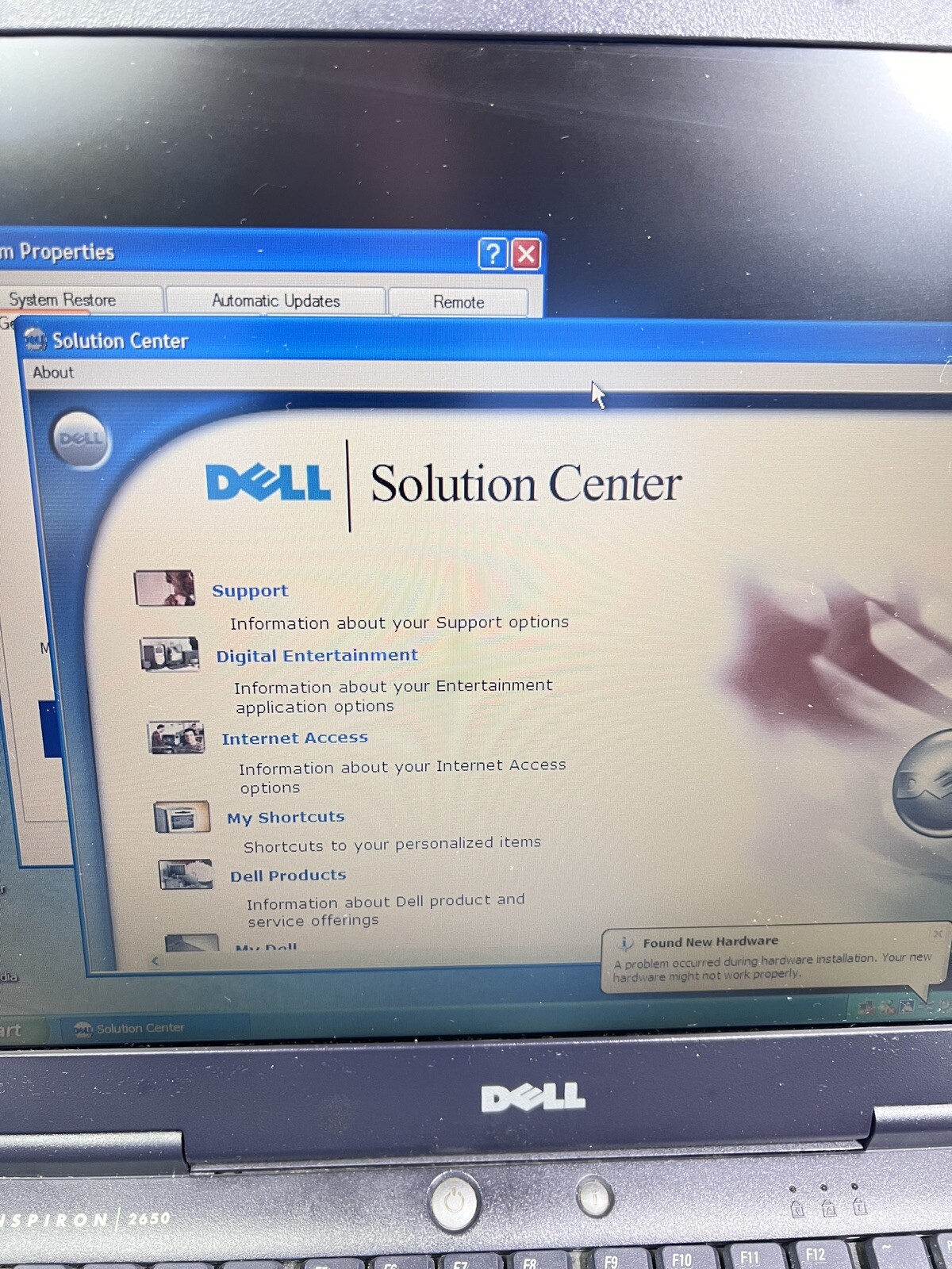 Dell Inspiron 2650 Pentium 4-M 1.8GHz 384MB Ram 30GB HDD 2002 Vintage Laptop