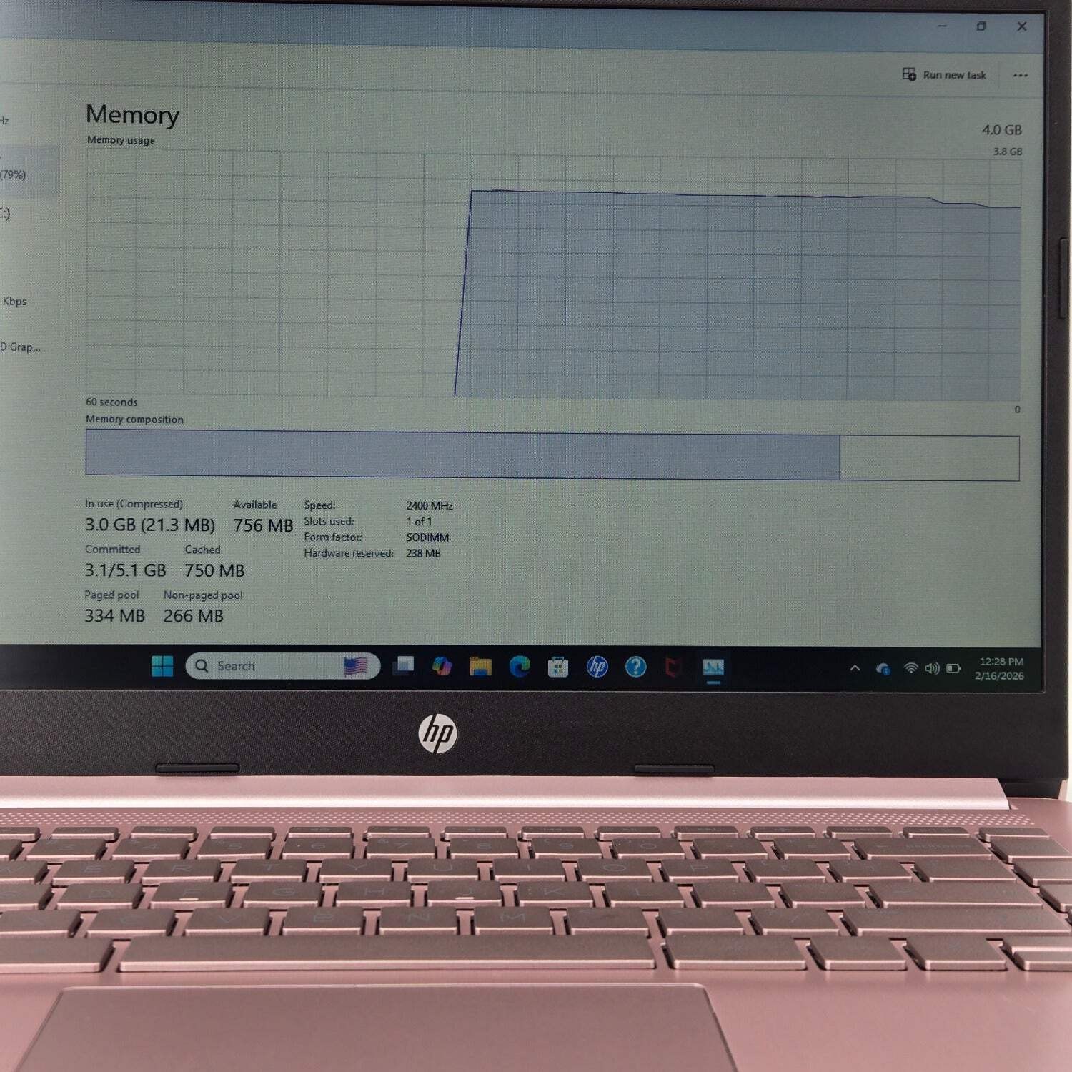 HP Laptop 14-cf2112wm 14″ Celeron N4120 1.1GHz 4GB RAM 64GB SSD