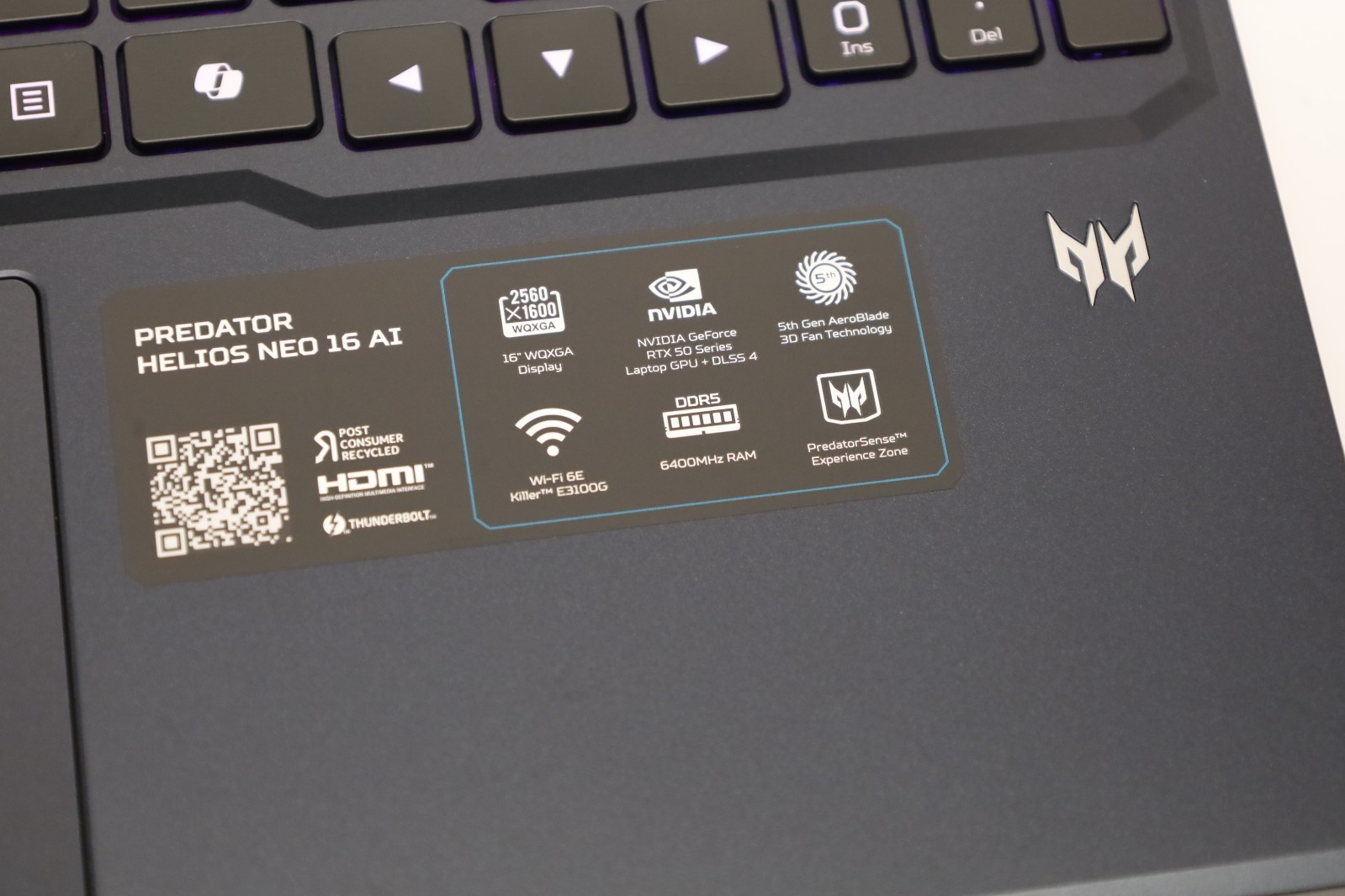 Acer Predator Helios Neo 16S 16″ Ultra 9 275HX 16GB 1TB RTX 5070 Ti Win11 AI