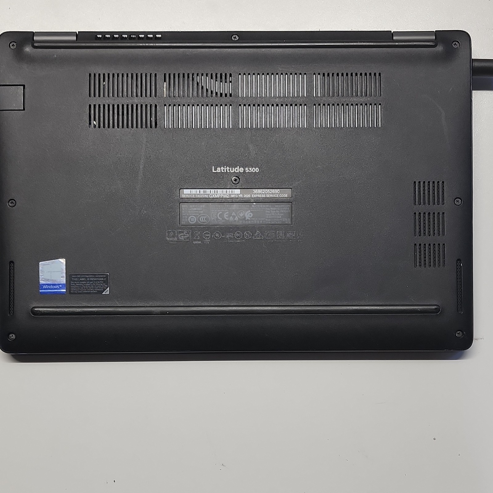 Dell Latitude 5300 13.3″ i5-8365U 16GB 500GB NVMe SSD Win 11 Pro Charger & Batt