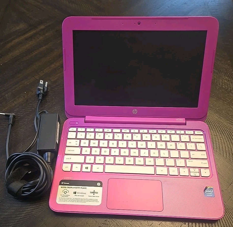 HP Stream 11.6″ Laptop Intel Celeron Model 11-dp11wm 32GB Pink FOR PARTS ONLY