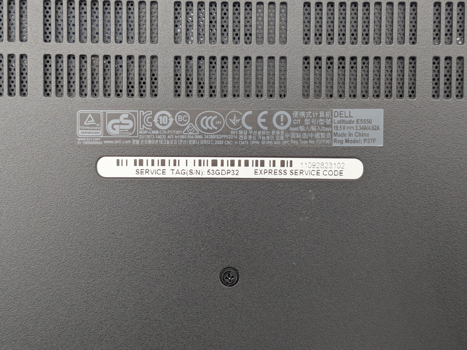 Dell Latitude E5550 15″ FHD I5-5300U Webcam Backlit Motherboard Palmrest *READ*