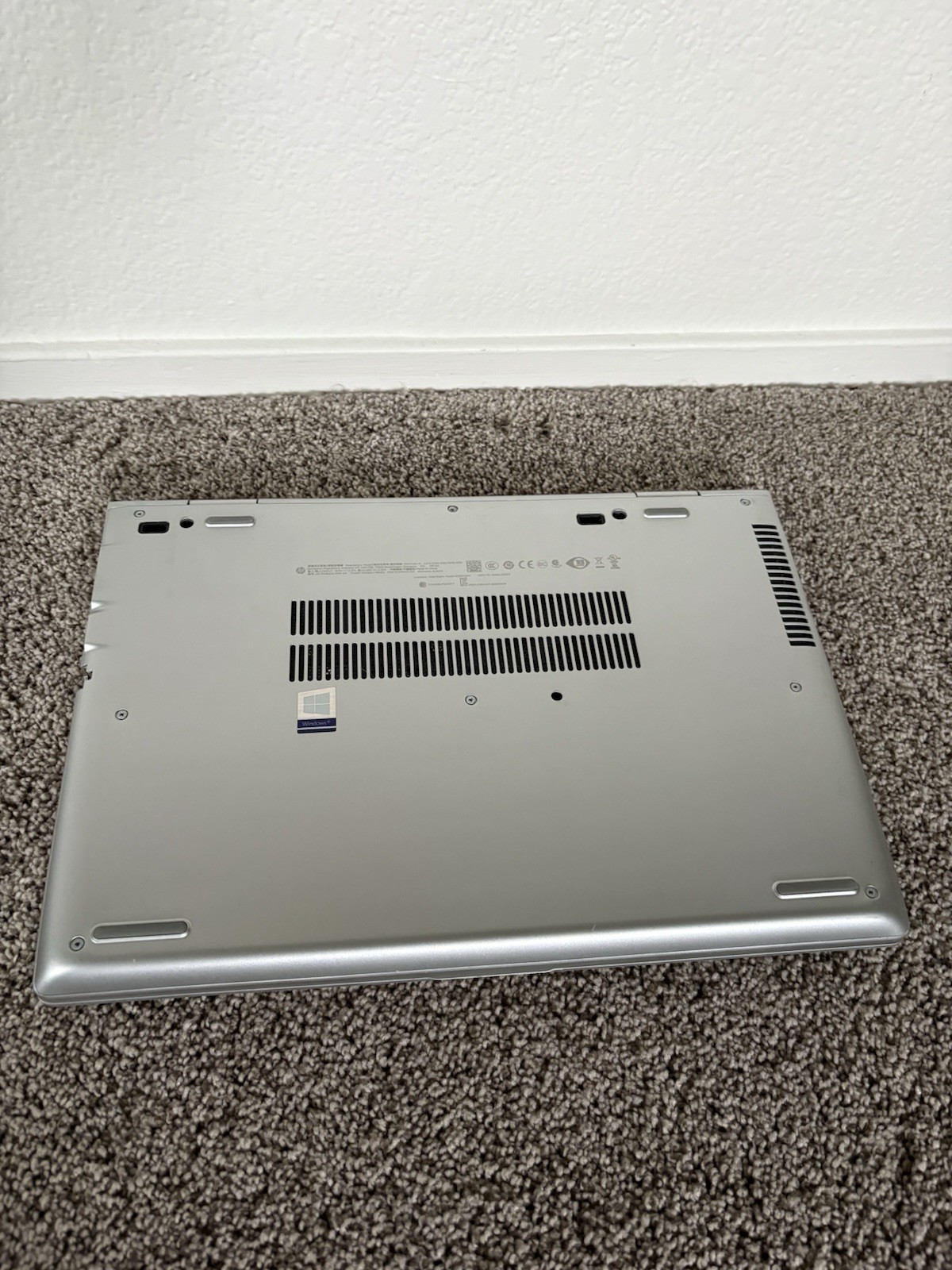 HP Silver Notebook Laptop Windows Integrated Graphics Built-in Webcam