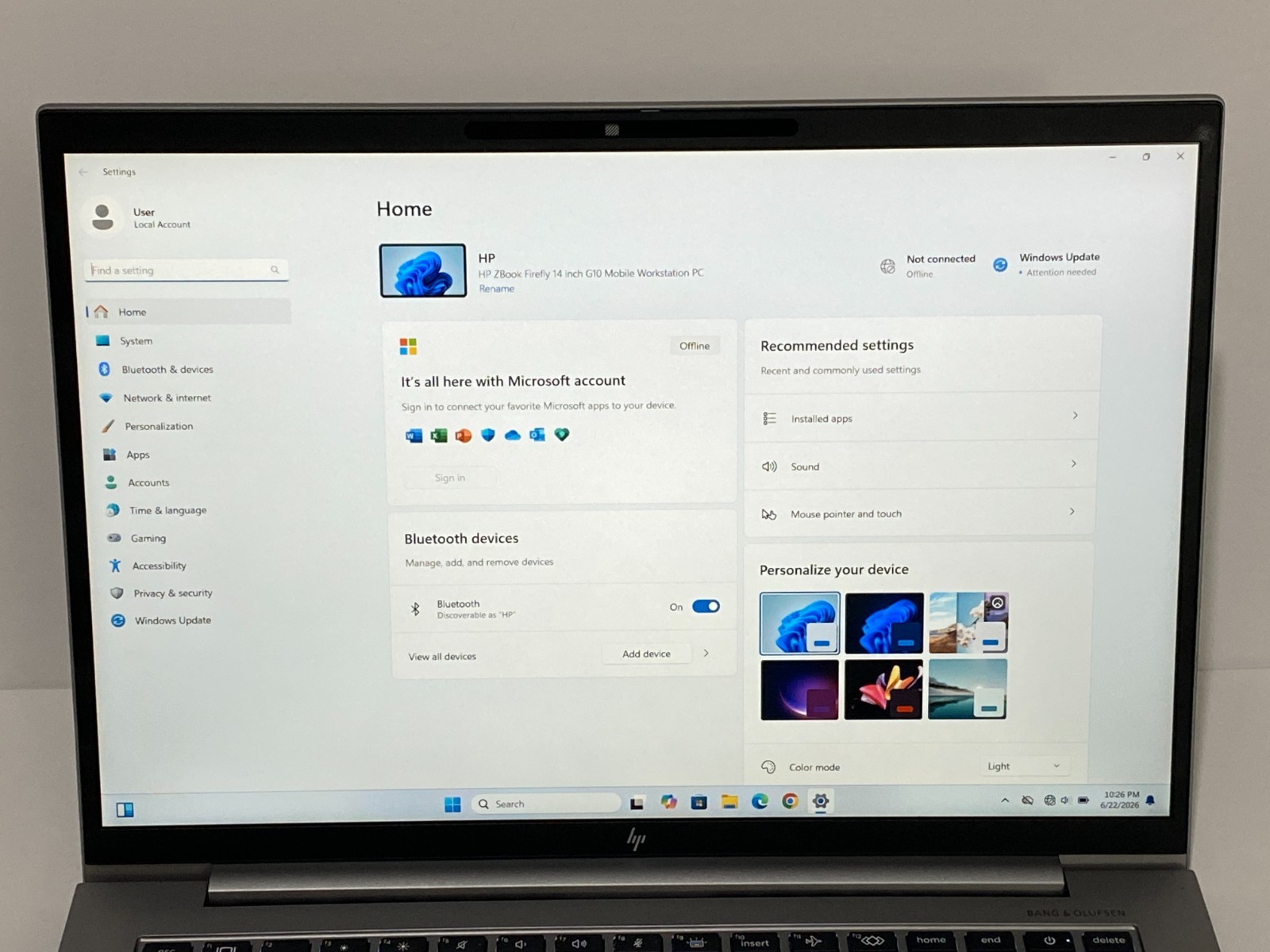 HP ZBook Firefly G10 14″ FHD+ 1.8GHz i7-1365U/32GB/1TB Win11 Pro 25H2 NEW