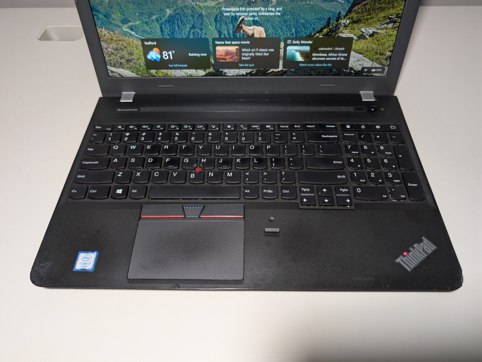 LENOVO THINKPAD E560 | i7-6500U 16GB RAM 256GB SSD | FHD AMD Radeon R7 DVD