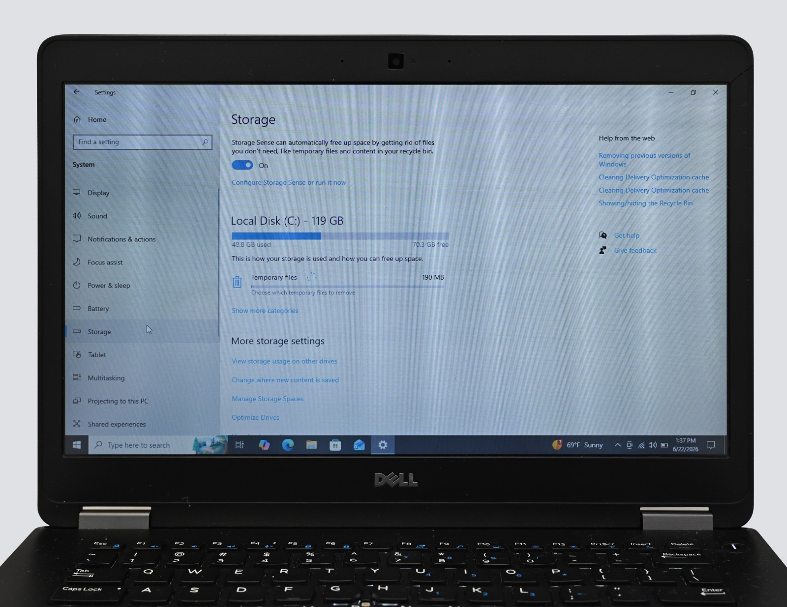 Dell Latitude E7470 i7-6600U 2.6GHz 16GB RAM 128GB SSD – Windows 10 Pro