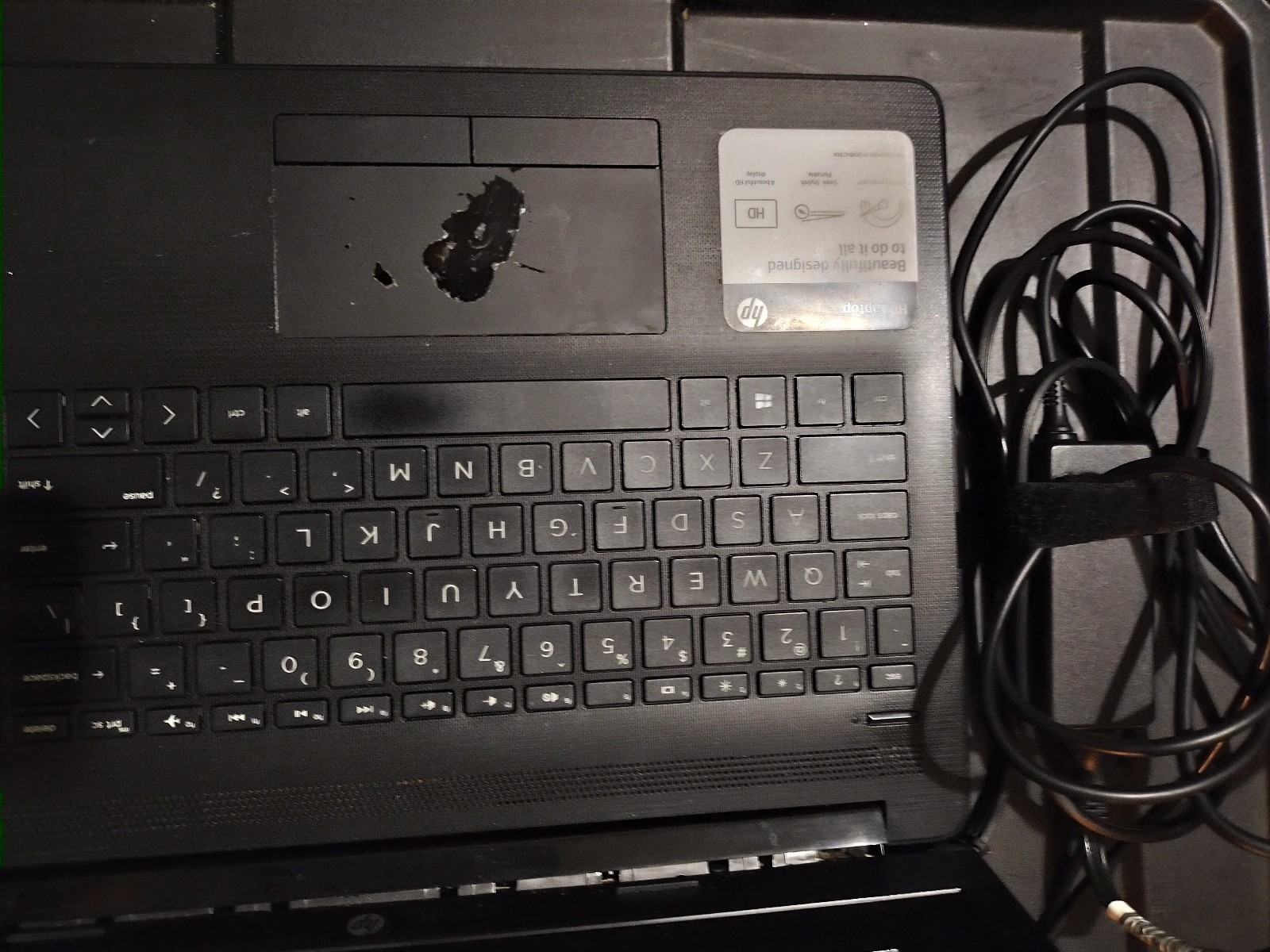 Large HP Laptop computer Model 15-db0011dx WORKING With Charger, Complete Pc