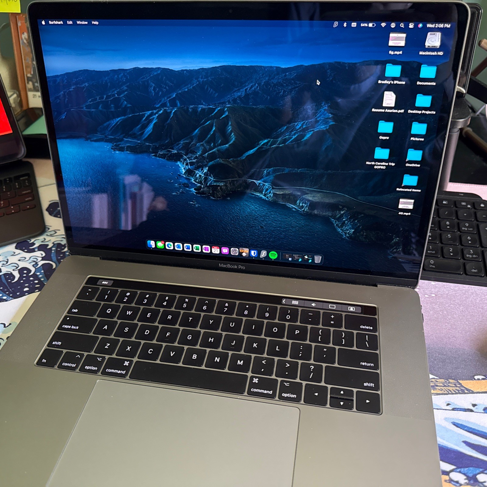 APPLE MACBOOK PRO 15″ TOUCH/MID-2017 CORE I7-7700HQ 2.8GHZ 16GB RAM 500GB SSD