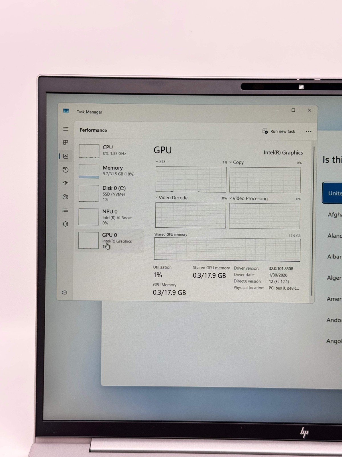 HP Firefly G11 16-inch Laptop Core Ultra 7 155U 1.70GHz 32GB DDR5 RAM 512GB SSD