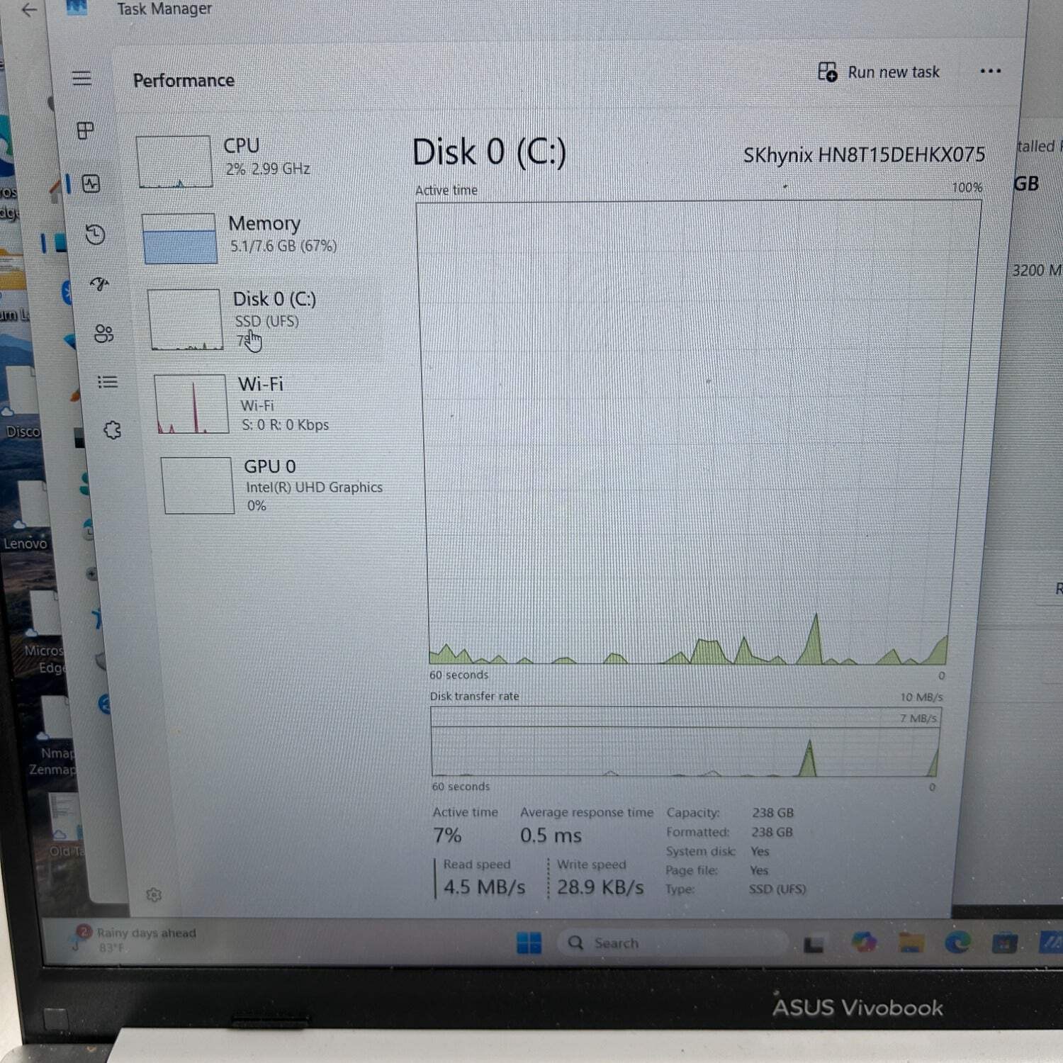 Asus Vivobook Go 14/15 WS35 i3-N305 1.8GHz 8GB RAM 256GB SSD
