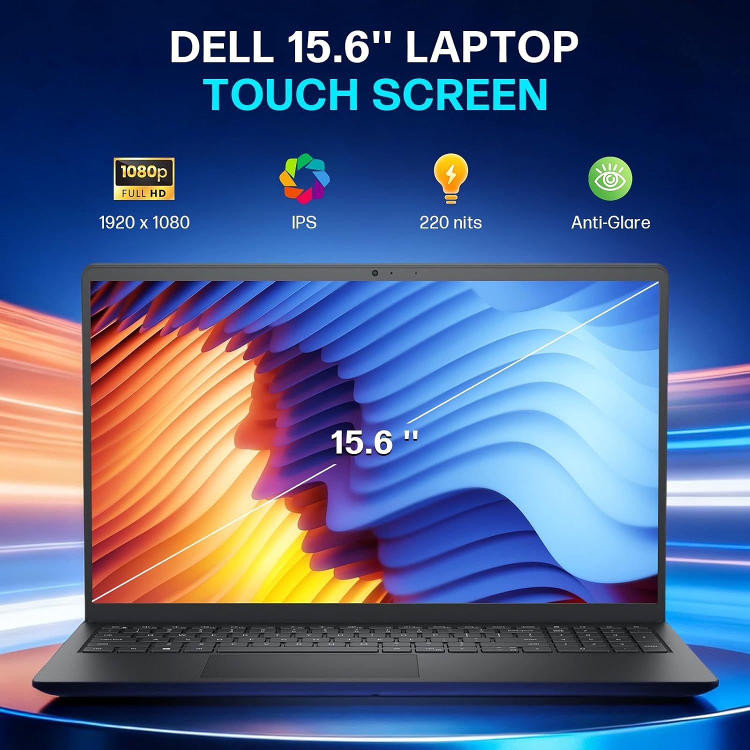 Dell Inspiron 15 Touchscreen Laptop – 15.6″ FHD Display, Intel 10-Core i5-1334U