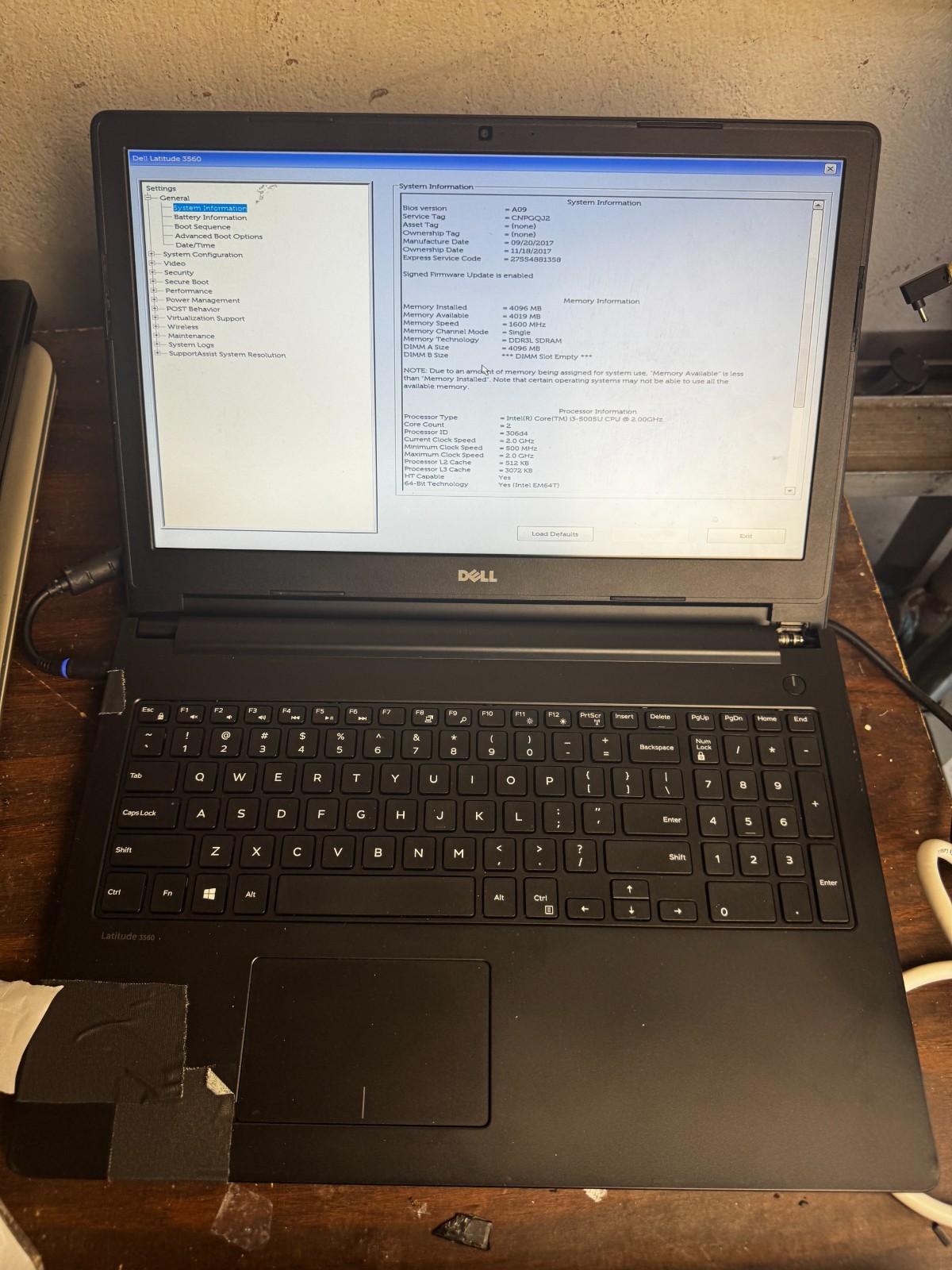 Dell Latitude 3560 Core I3-5005U Laptop For Repair #6399