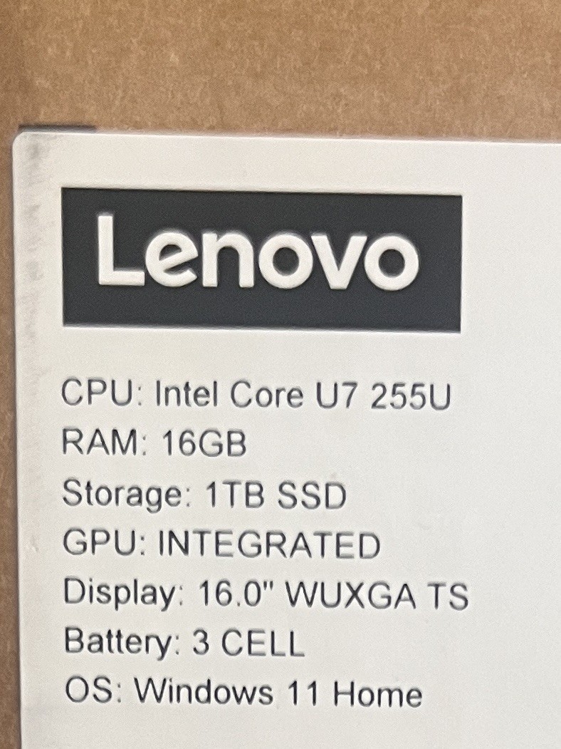 Lenovo Ideapad 5 2-in-1 16IAL10 16″ Intel Core Ultra 7 255U 1TB-Cosmic Blue