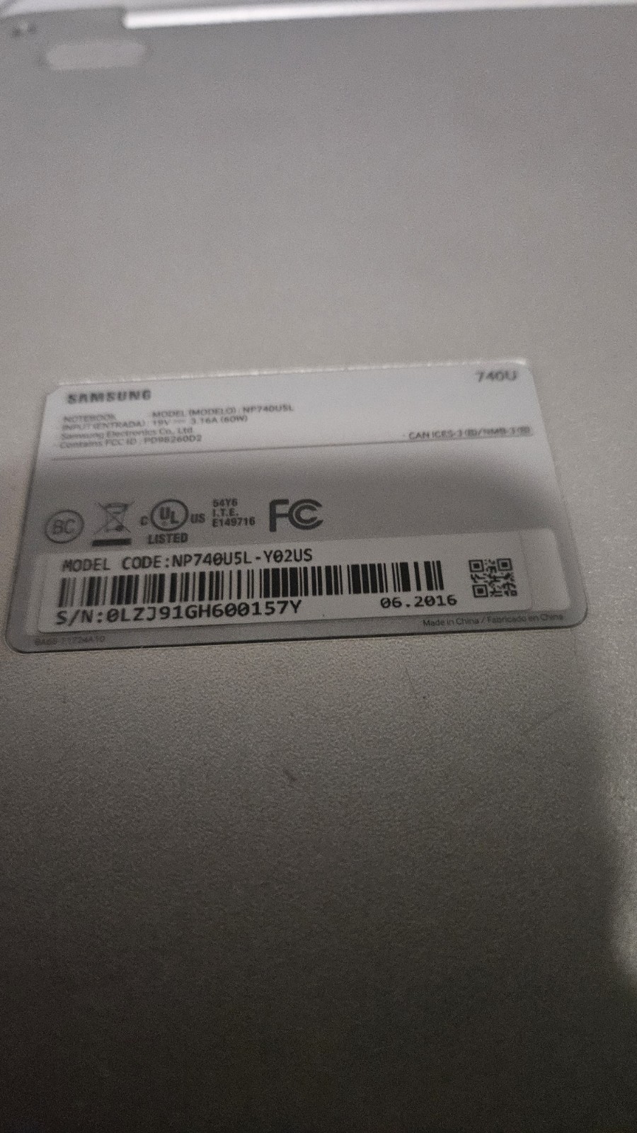 Samsung Notebook 7 Spin NP740U5L-Y02US 15.6” Touch i7 12GB 1TB 940MX Win10