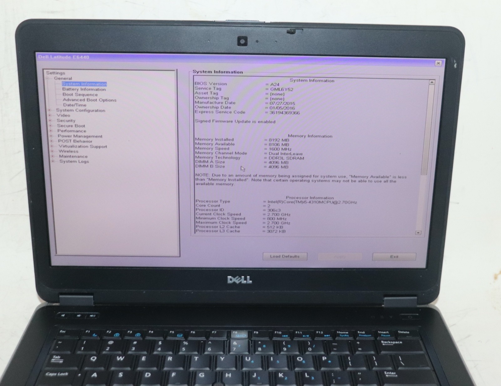 Dell Latitude E6440|Core i5@2.70 GHz|8GB RAM|320GB HDD|WIN 7.PROF|Webcam