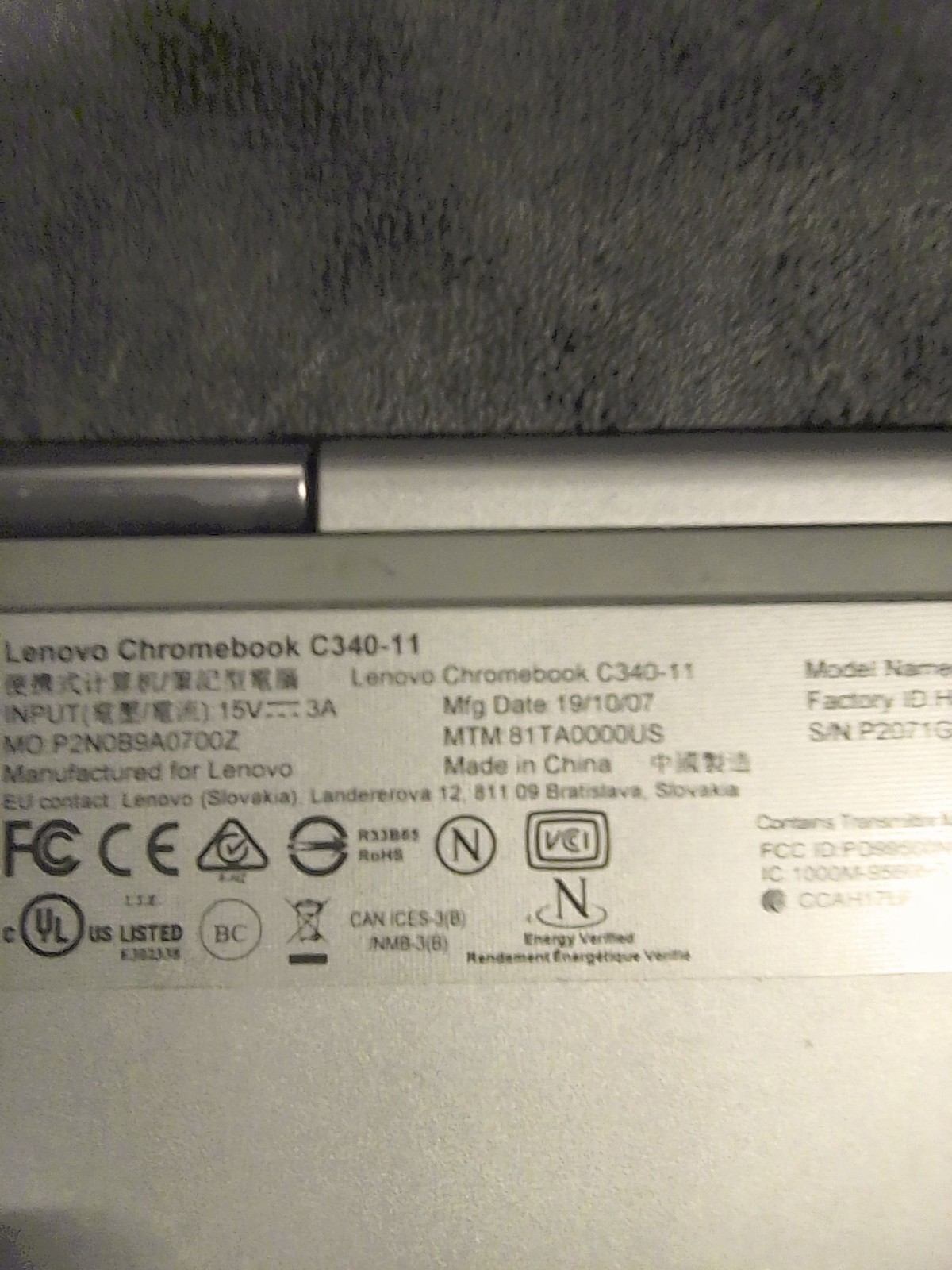 Lenova Chromebook Touchscreen Laptop Computer C 340-11 touchscreen, Accessories