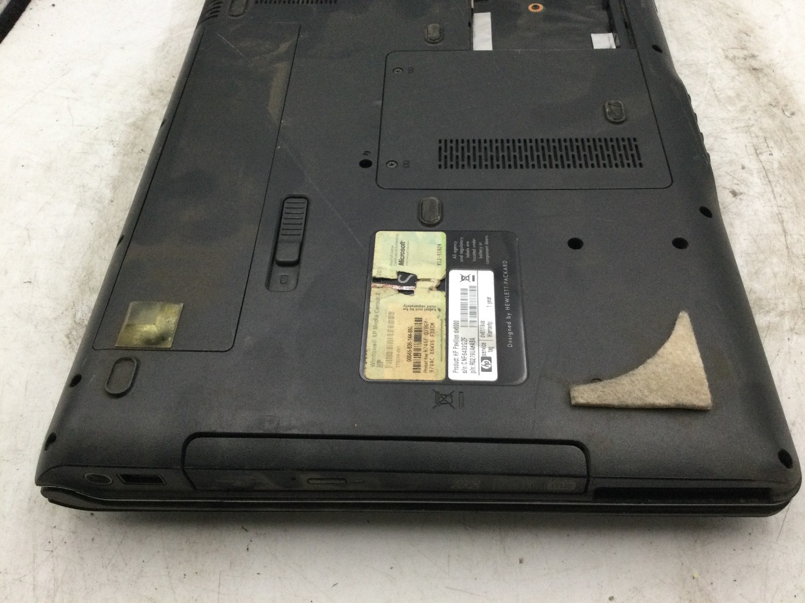 HP PAVILION DV6000 – BOOTS TO BIOS – AMD TURION 64 X2 – 1GB RAM – 16″ -READ- BB