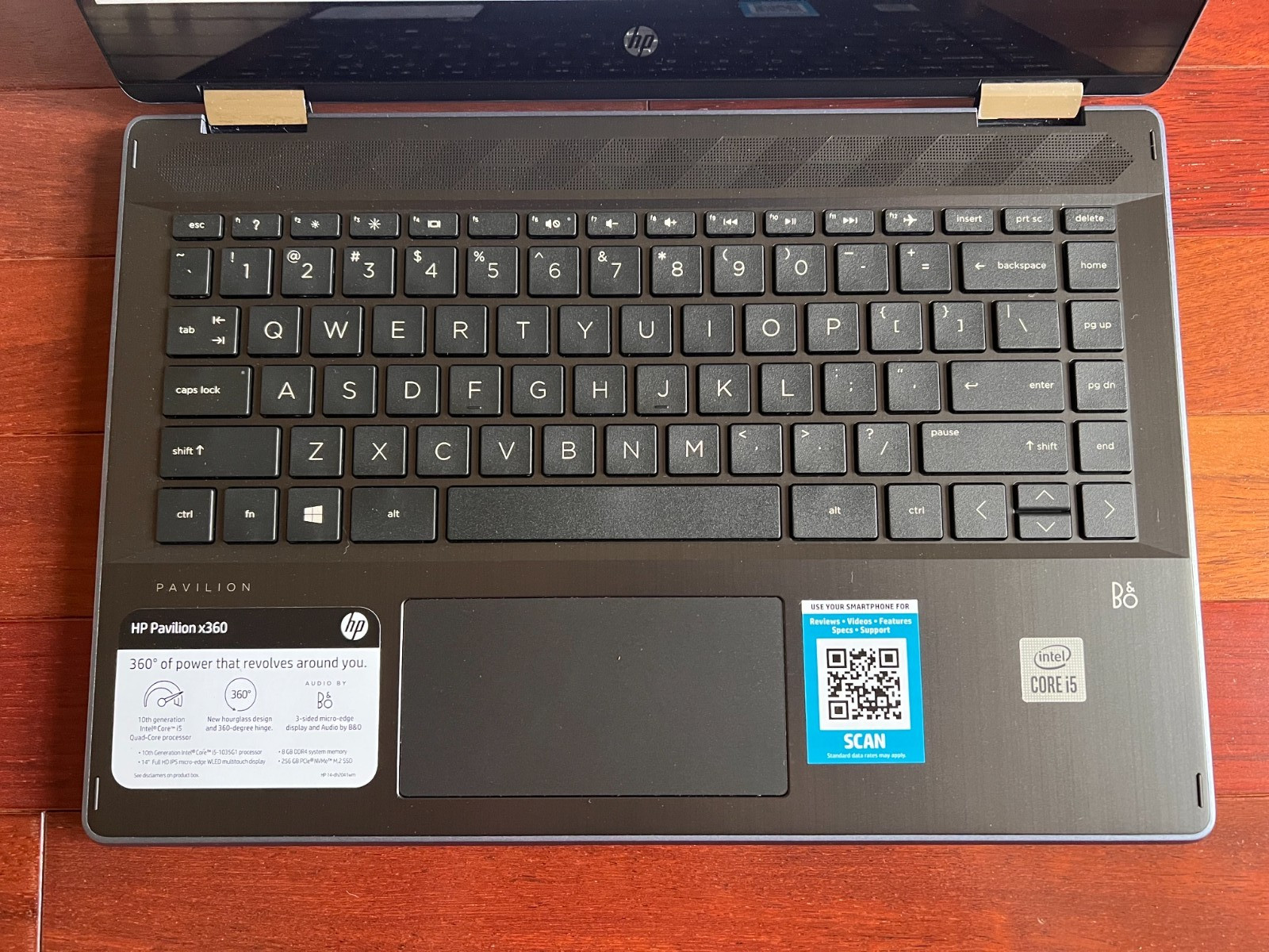 HP Pavilion x360 14-dh2041wm 14″ FHD Intel Core i5-1035G1 16GB RAM 512GB SSD W11
