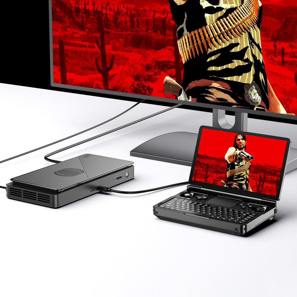 GPD WIN Mini 2025 7in Handheld Gaming PC With Carry Case and Grip AMD AI 9/8840U