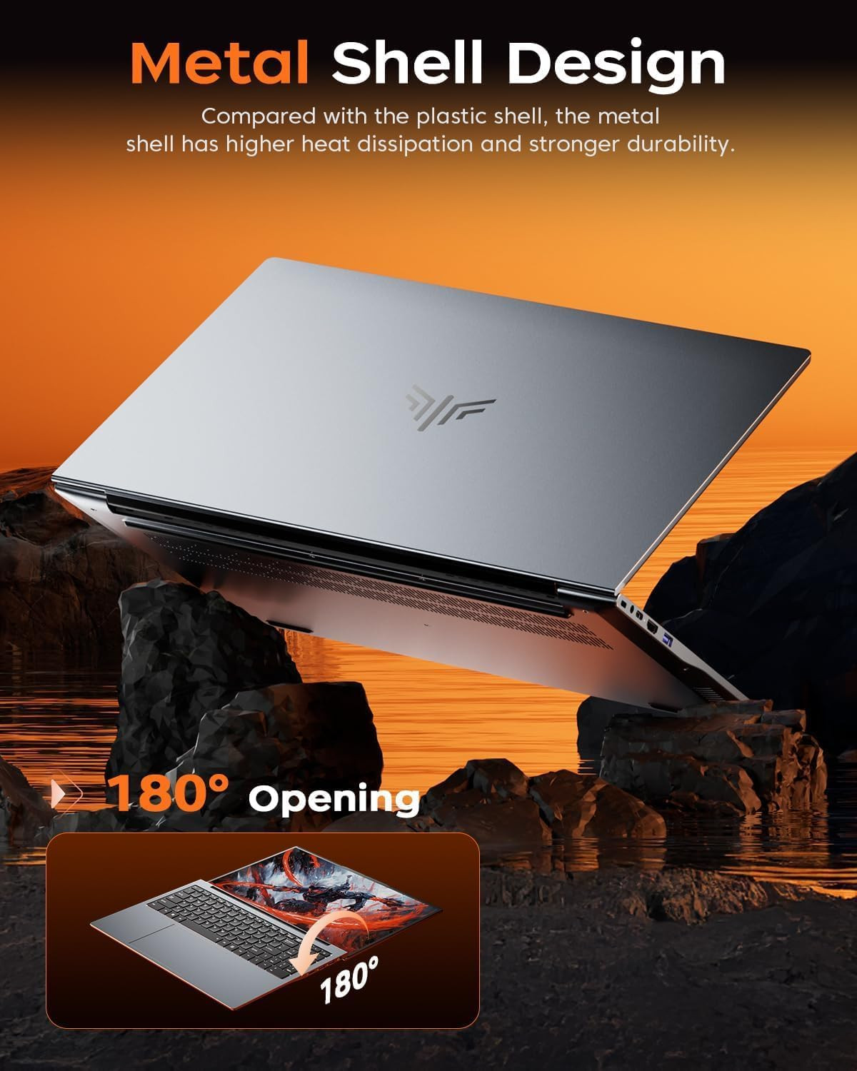 2026 New Light Gaming Laptop, 16.0Inch Laptop Computer with AMD Ryzen 7 7730U(8C