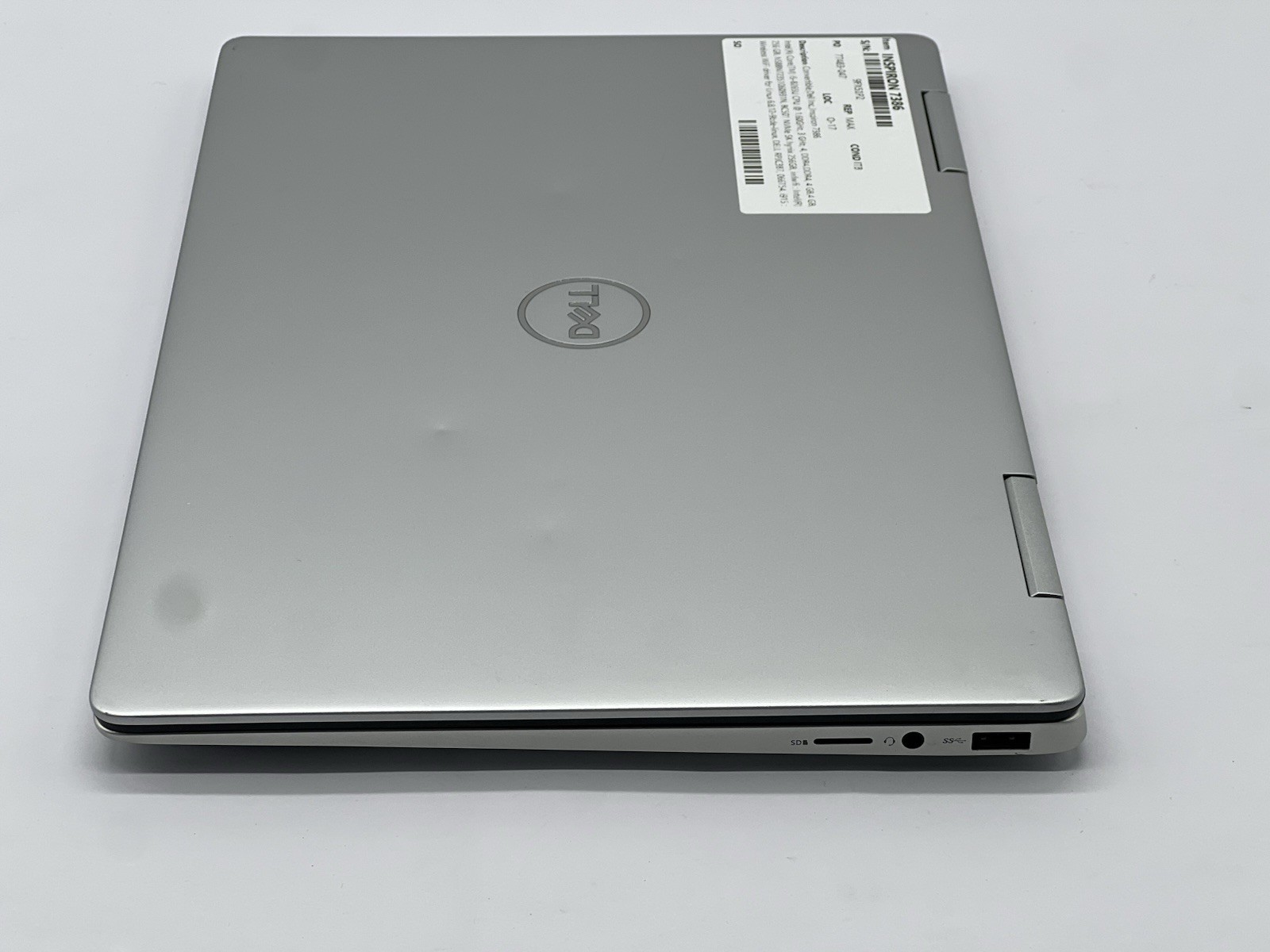 Dell Inspiron 7386, i5-8265U CPU, @ 1.60GHz, 8GB RAM, 256GB NVMe-No OS/Charger
