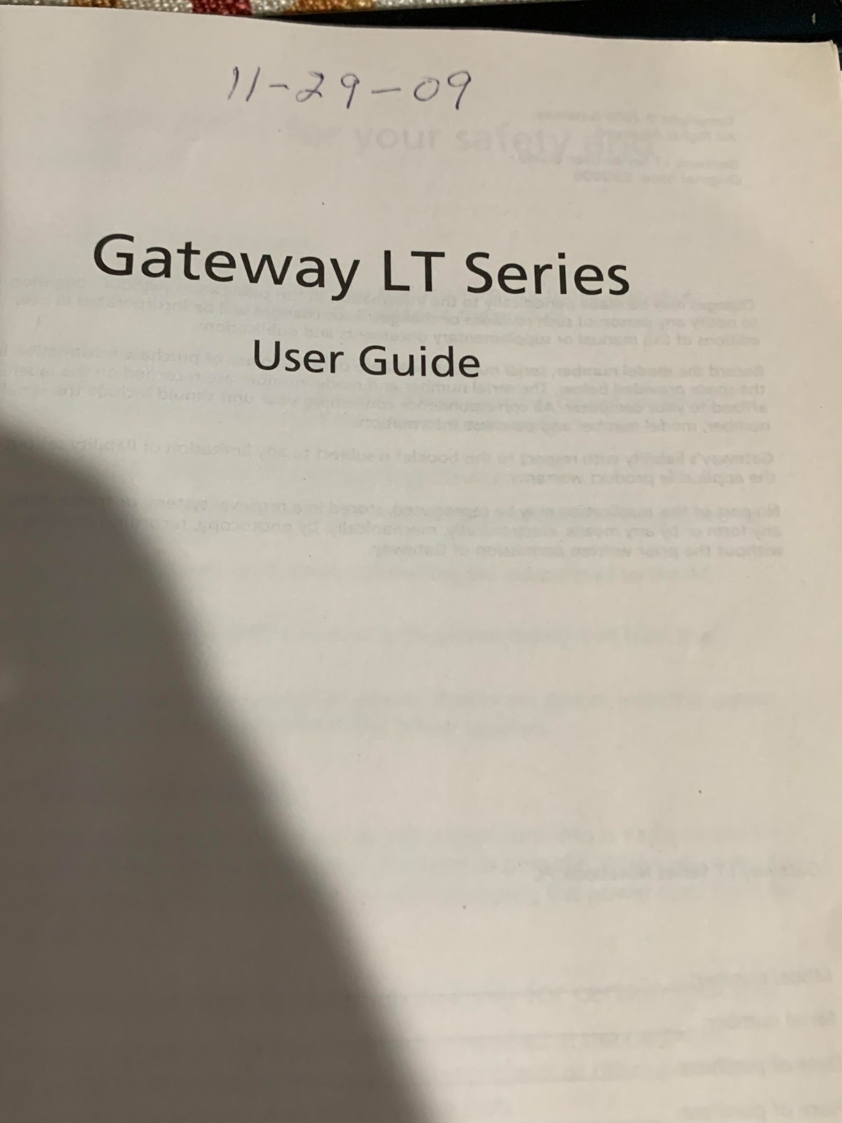 Gateway LT Series Notebook PC Mini Laptop Black 2009 -untested no charger locked