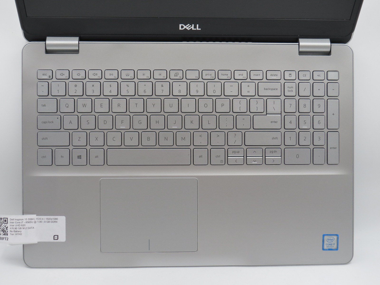 Dell Inspiron 15 5584 i7-8565U @ 1.8GHz 8GB DDR4 475GB m2 15.6″ No OS/Battery