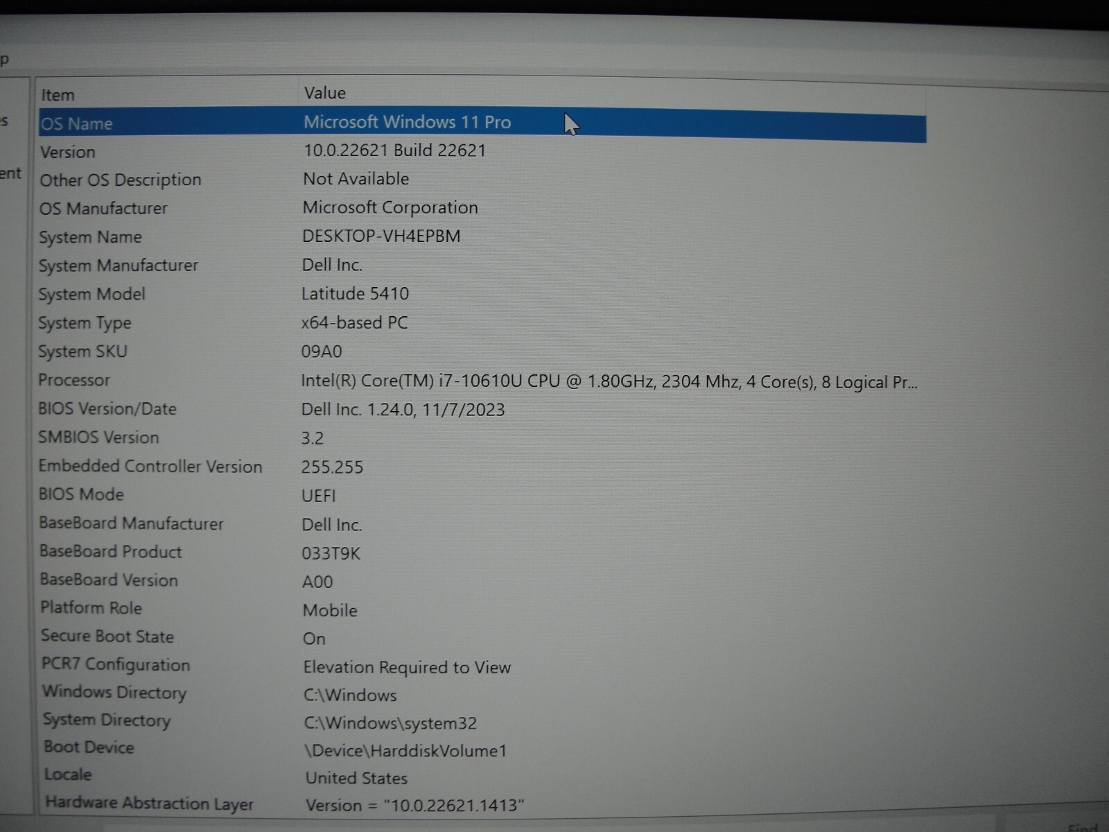 Dell Latitude 5410 HD Intel Core i7-10610U 1.8GHz 16GB 256GB SSD+ Charger
