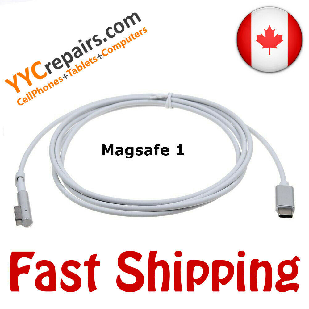 Type C to MagSafe L-Tip Cable Charger For MacBook Computer USB-C Power Adapter