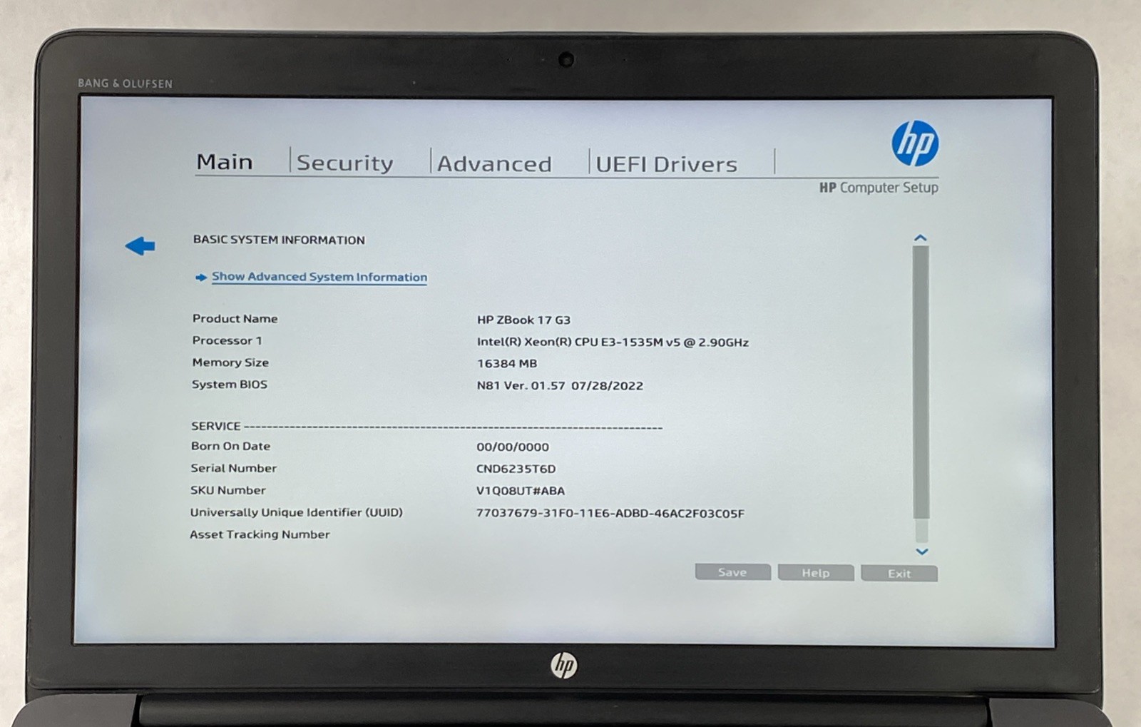 HP ZBook 17 G3 Xeon E3 1535M v5 2.90 GHz 16 GB RAM 17.3″ No Battery No HDD No OS