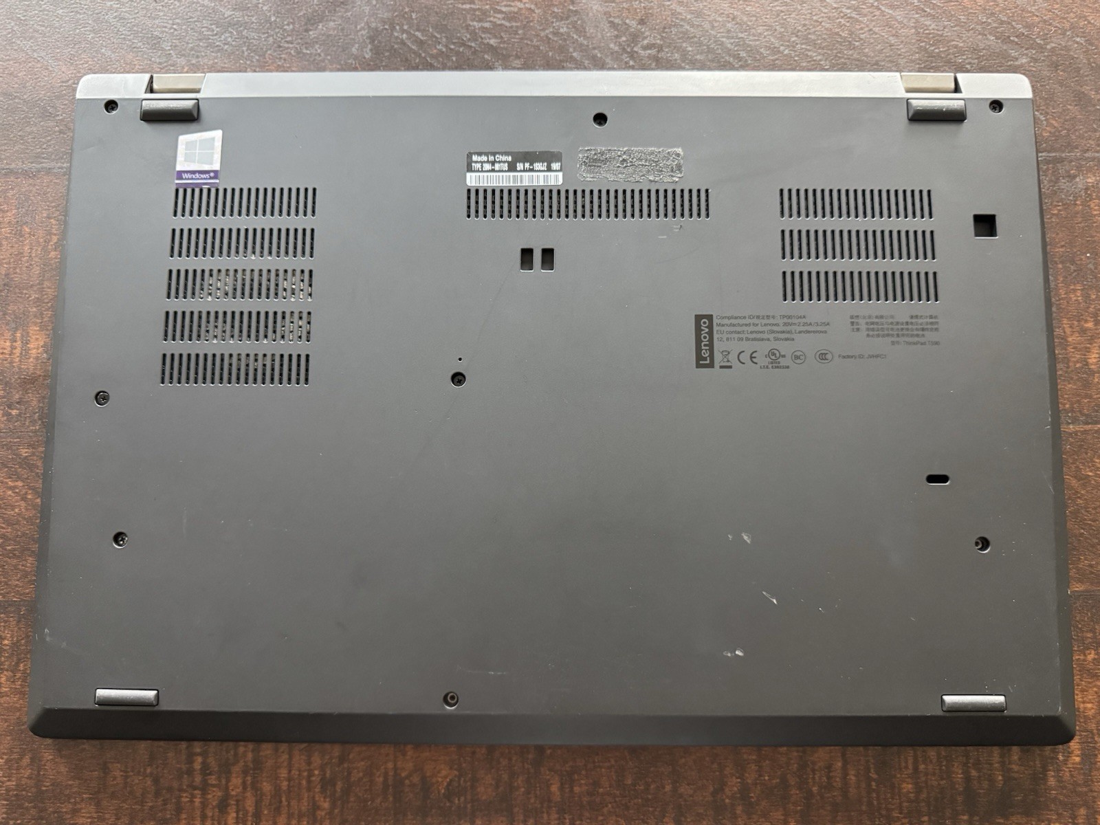 Lenovo ThinkPad T590 i7-8565U 16GB RAM 256GB SSD Win 11 Pro 15.6″ Laptop