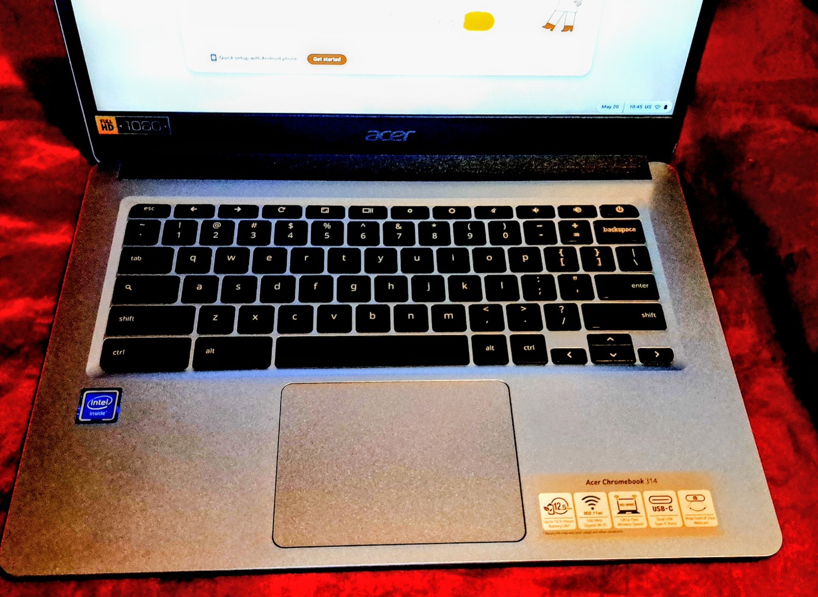 ACER CHROMEBOOK 314 SILVER 14″ inch 4GB 32GB Fully Functional Wiped Clean